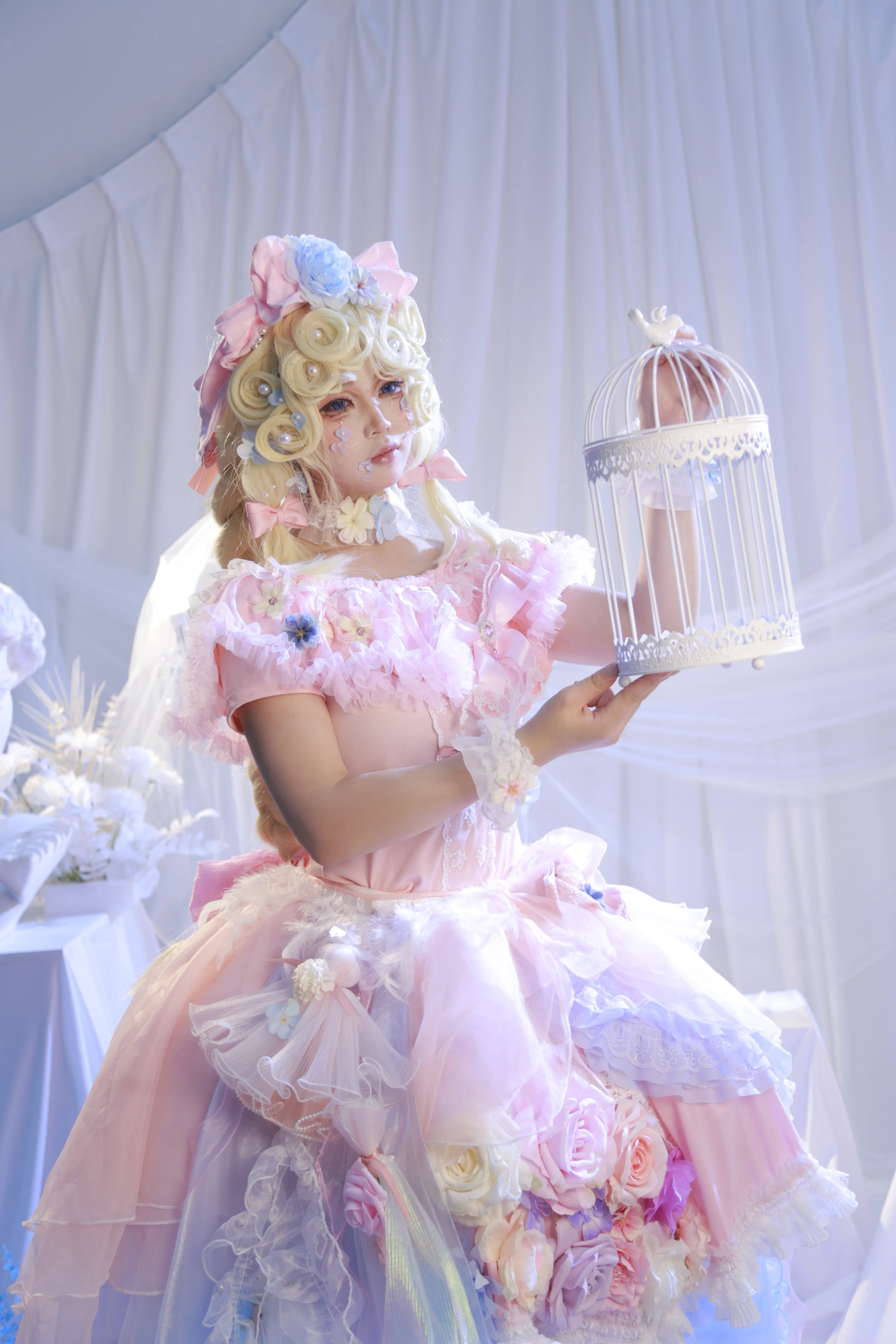 【小女孩虚妄cos】在第五人格的梦幻色彩中捕捉华丽的虚妄 - 第5张