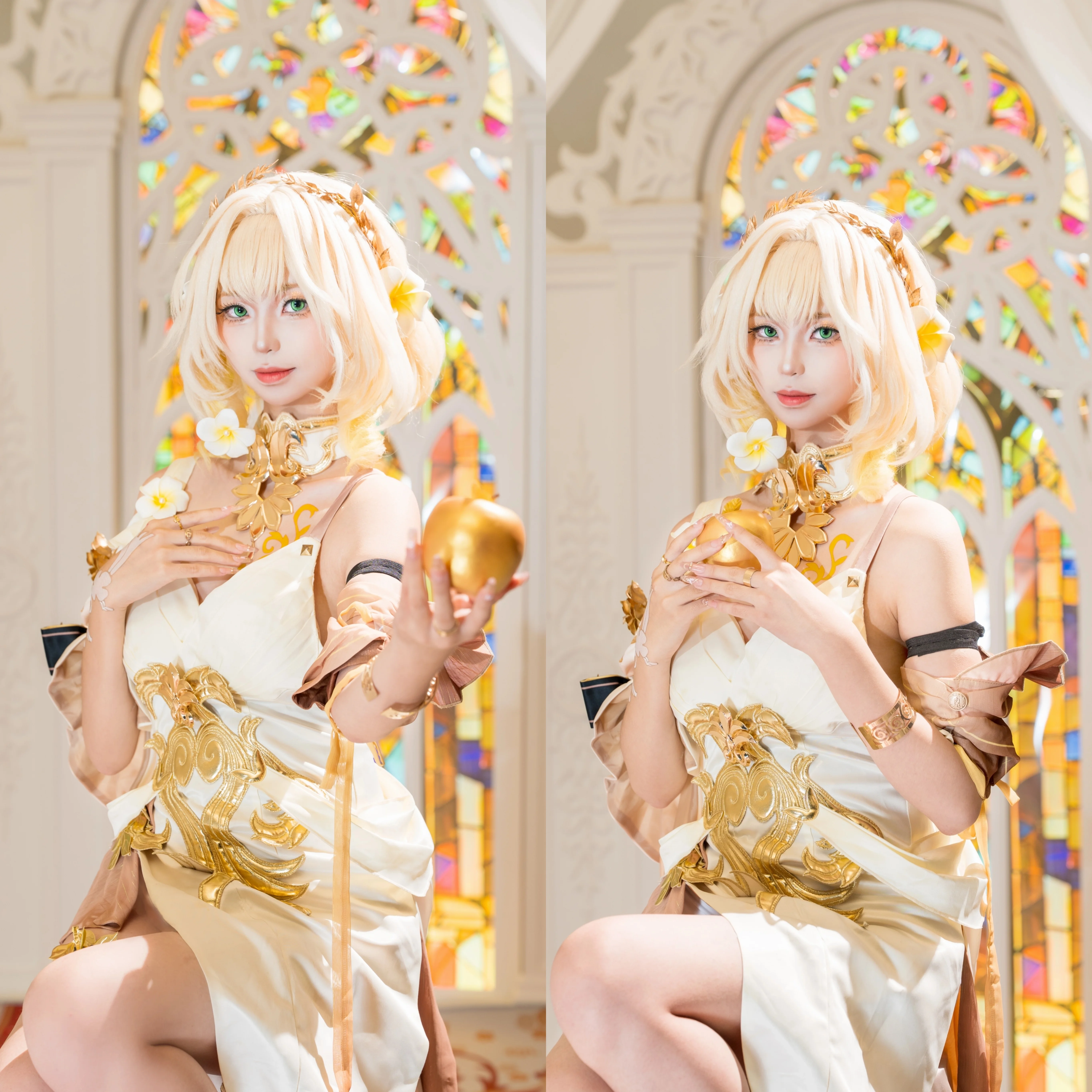 【阿格莱亚cos】崩坏星穹铁道黄金裔，色彩与光影的神圣定格 - 第 3 张