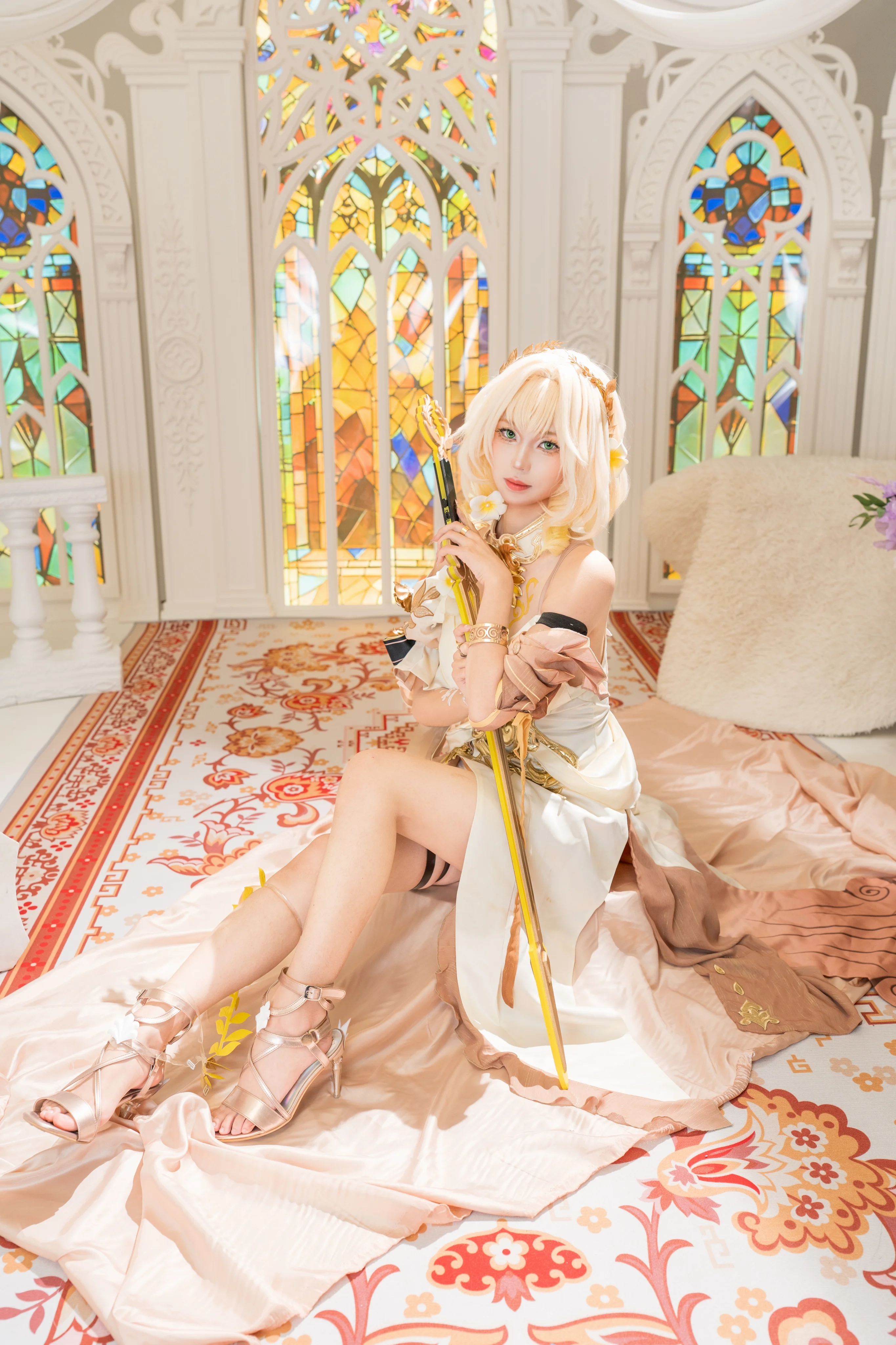 【阿格莱亚cos】崩坏星穹铁道黄金裔，色彩与光影的神圣定格 - 第 5 张
