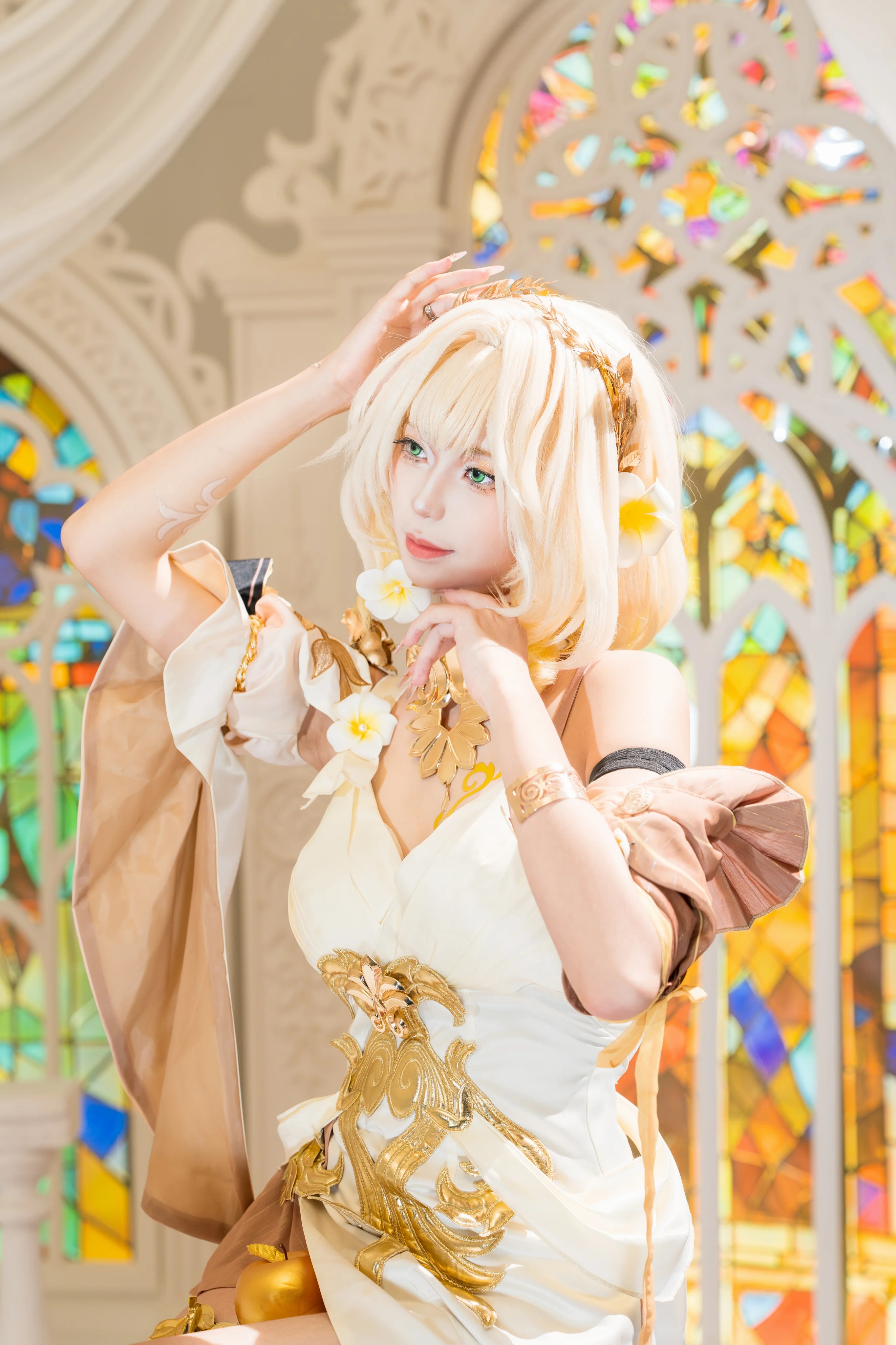 【阿格莱亚cos】崩坏星穹铁道黄金裔，色彩与光影的神圣定格 - 第 9 张