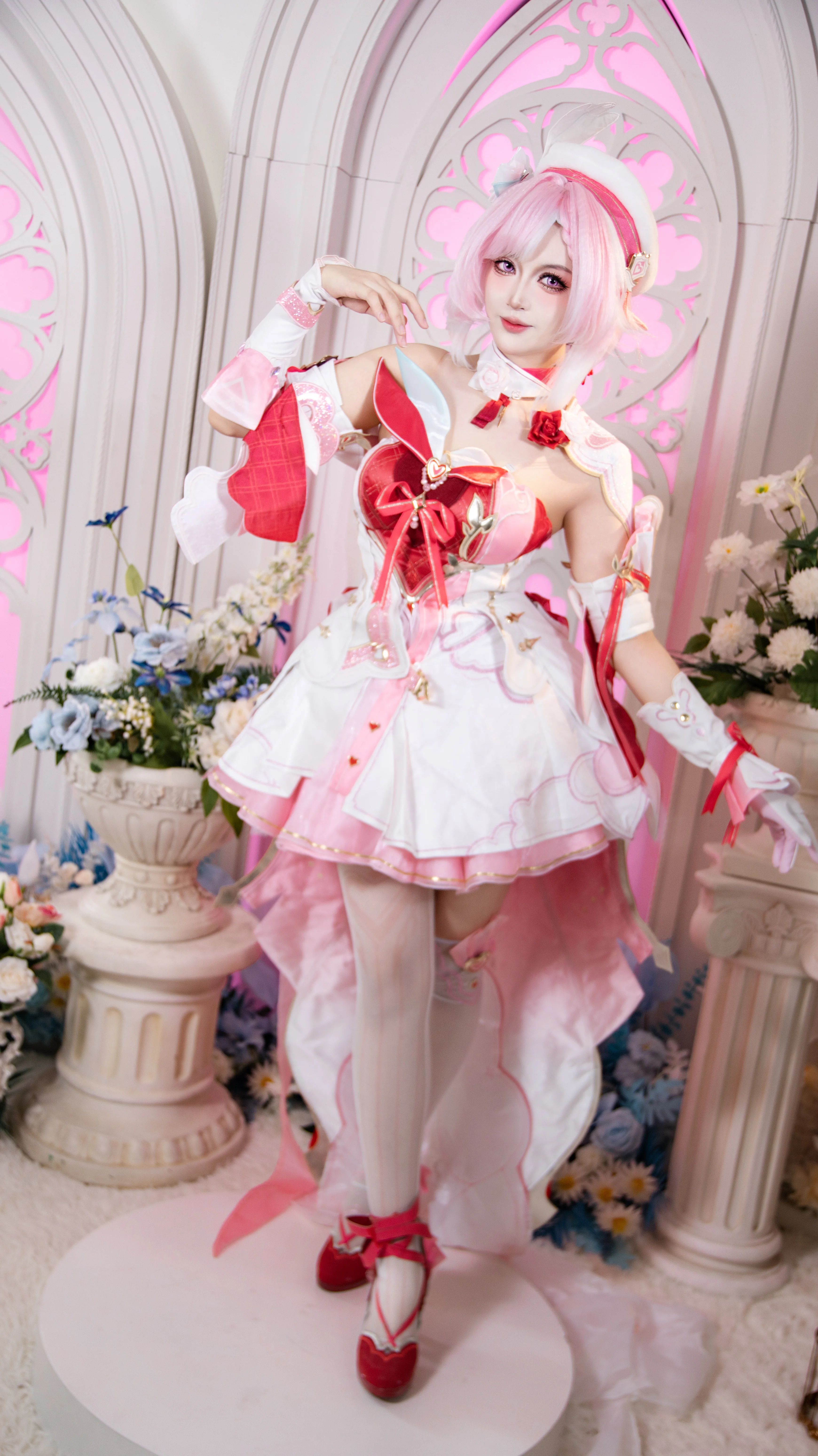【爱莉希雅cos】爱愿妖精，崩坏3的粉色浪漫 - 第 7 张