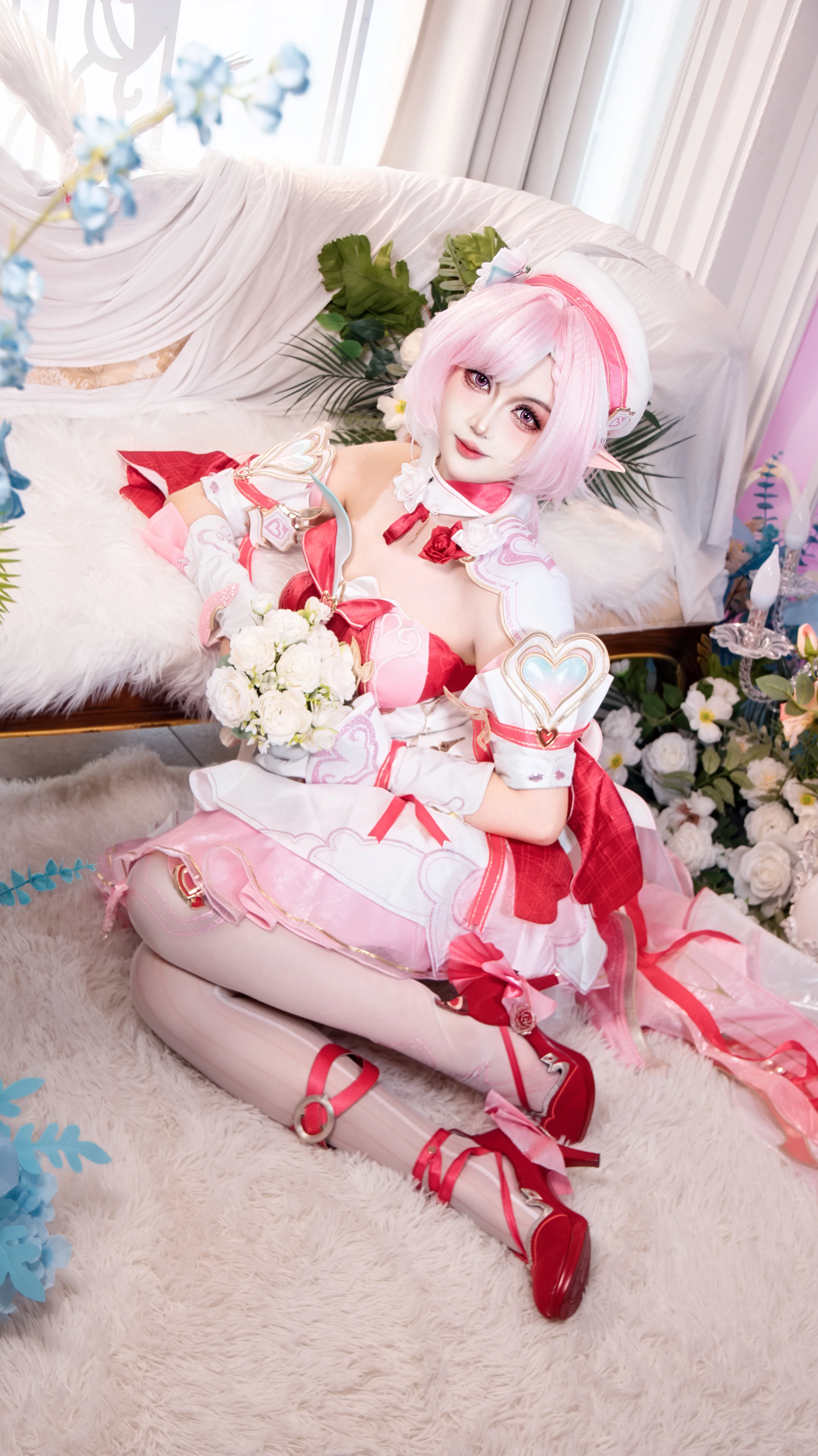【爱莉希雅cos】爱愿妖精，崩坏3的粉色浪漫 - 第 8 张