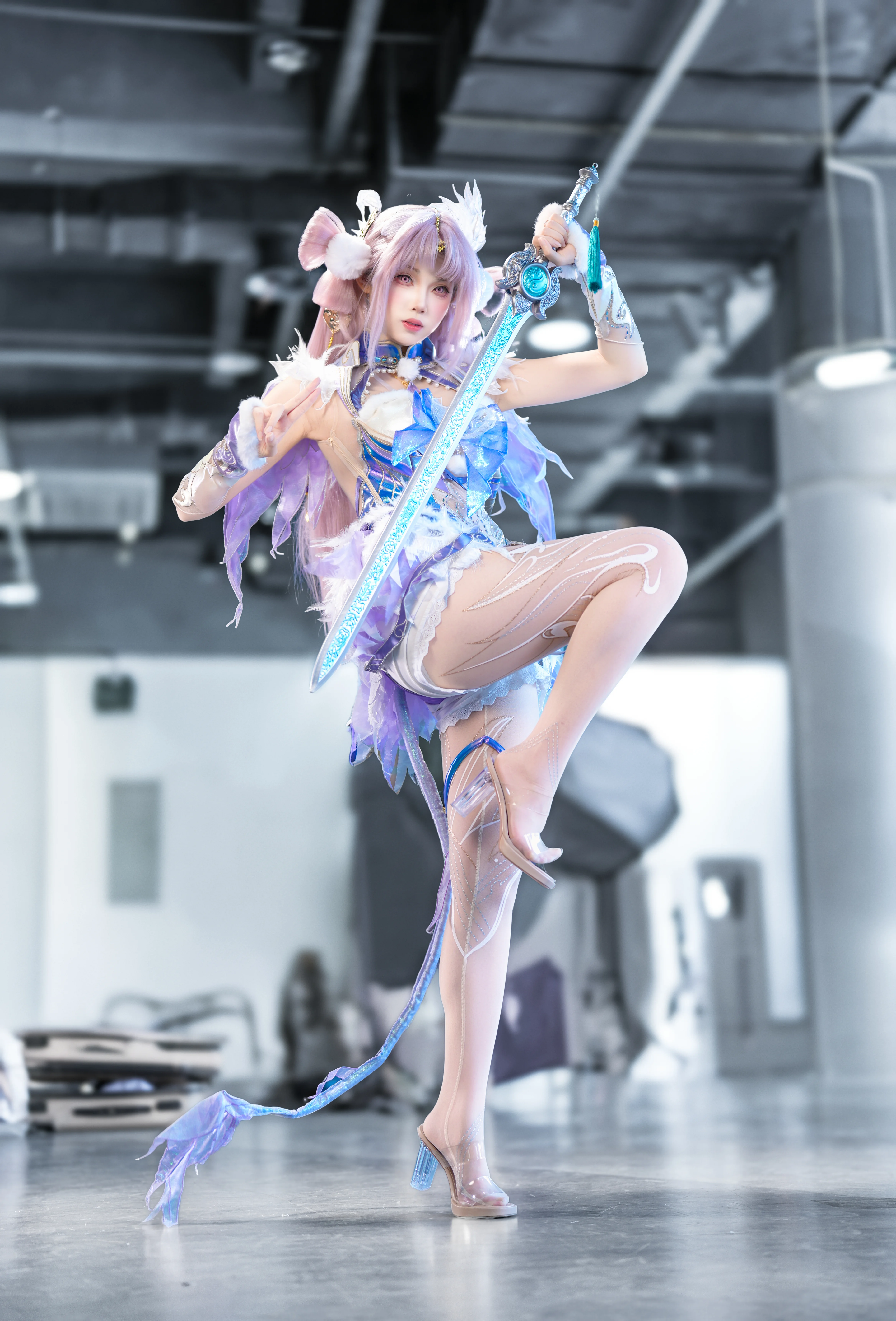 [Yin Ziping cosplay] Saving Lives in NARAKA: BLADEPOINT, Holding Sword and Ribbons