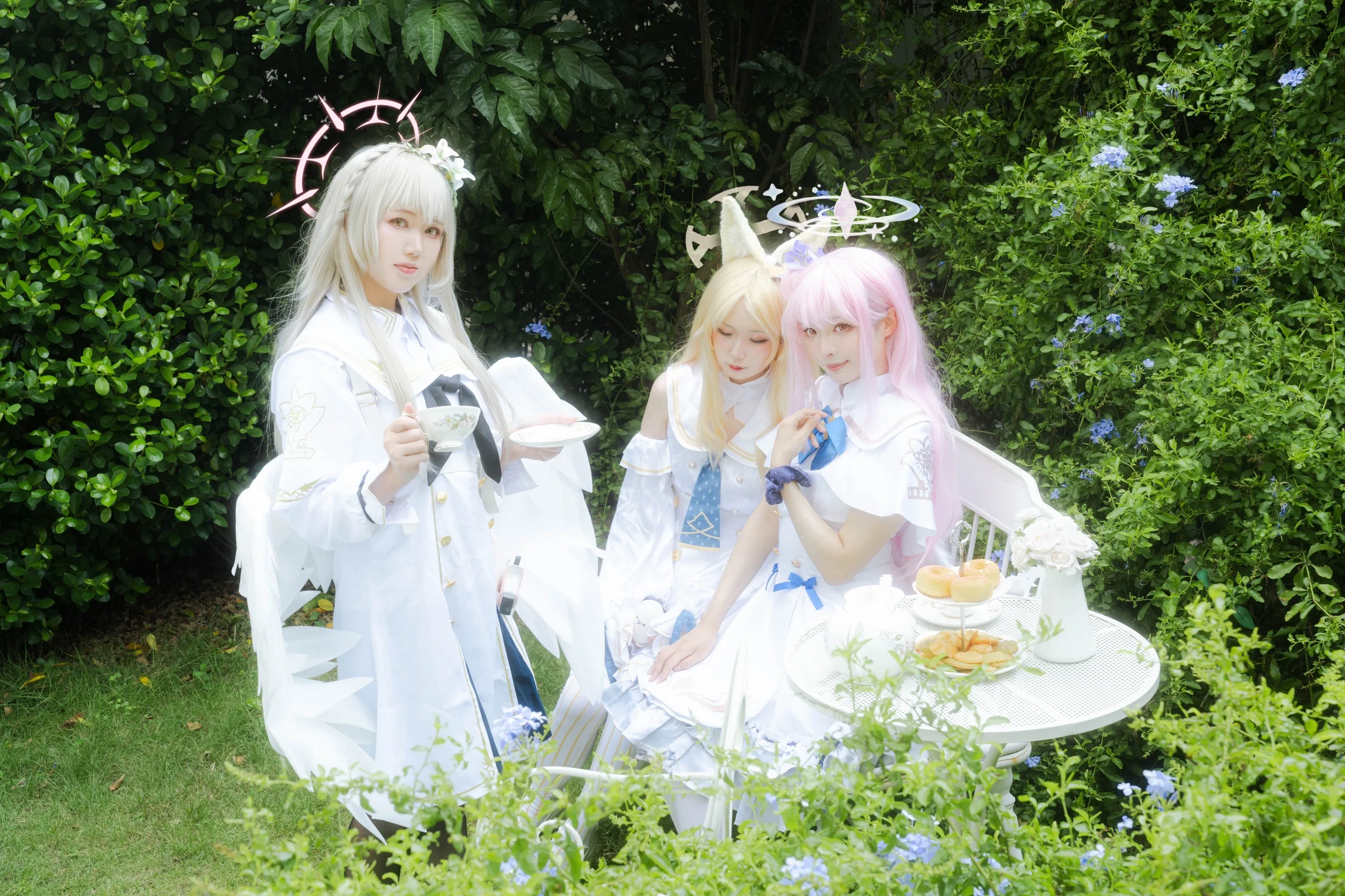 【圣园未花cos】蔚蓝档案圣三一茶话会