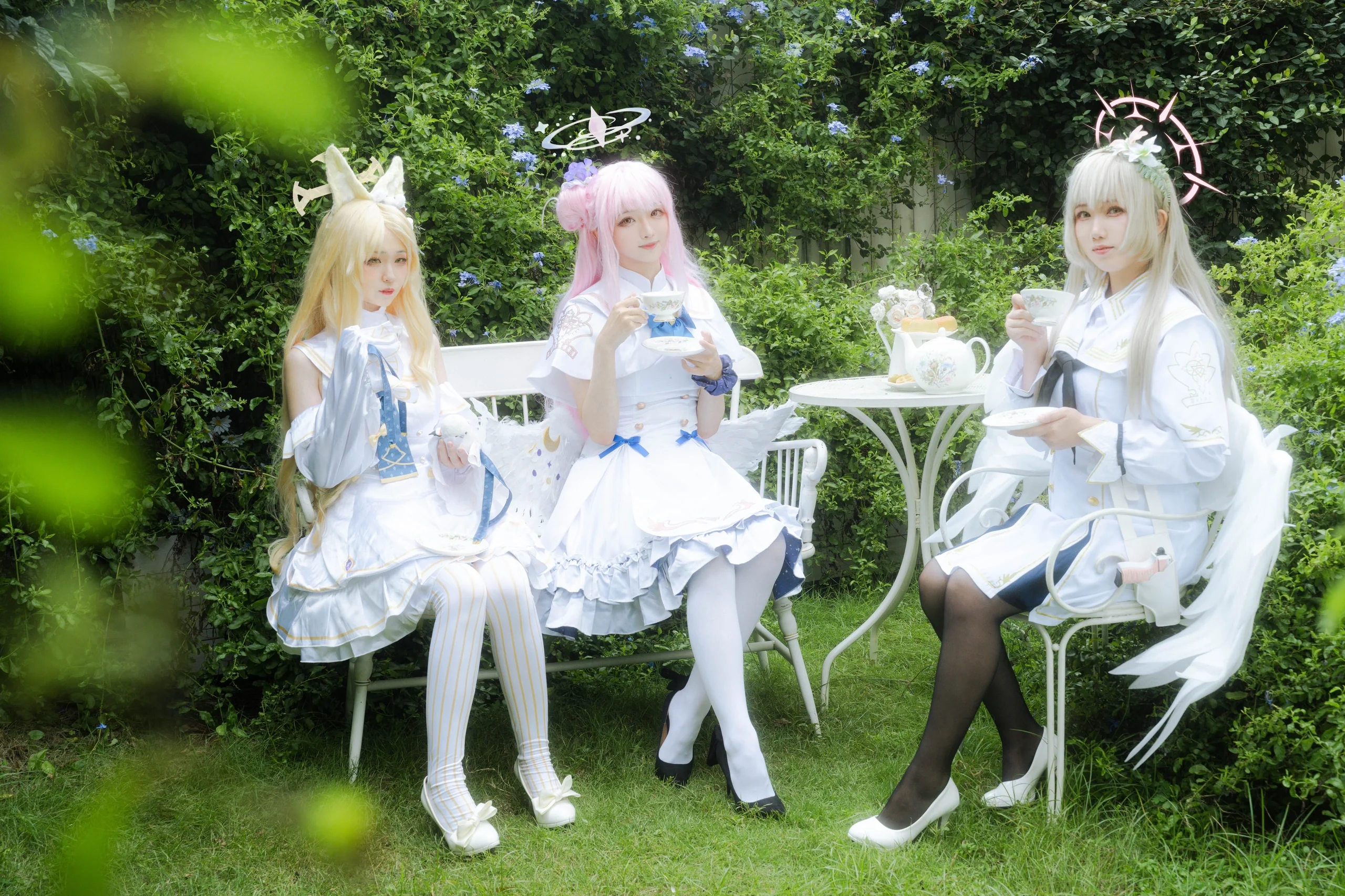 【圣园未花cos】蔚蓝档案圣三一茶话会 - 第 3 张