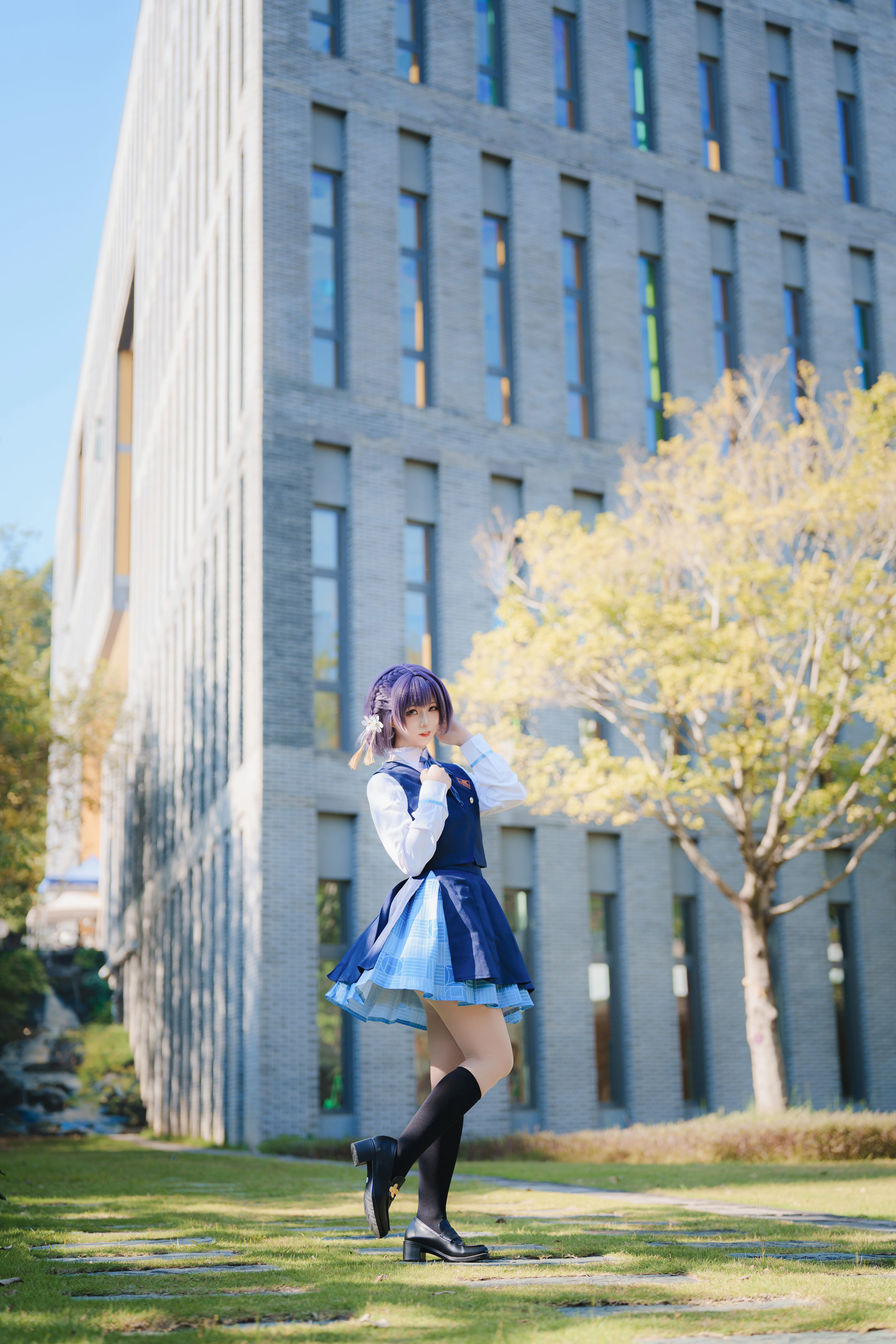 【秦谷美铃cos】学园偶像大师的日常，尝试还原这份元气 - 第 5 张