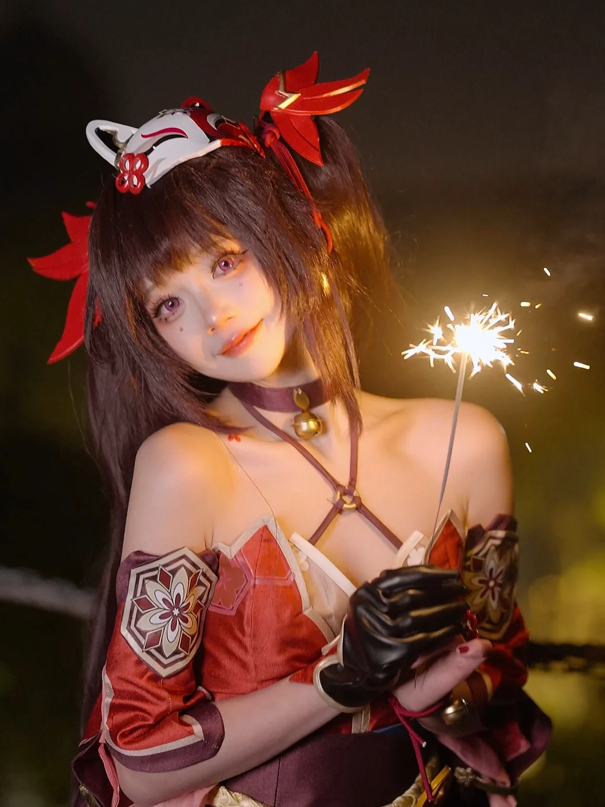 【花火cos】崩坏星穹铁道的夜晚，手持仙女棒的快乐时光 - 第 4 张