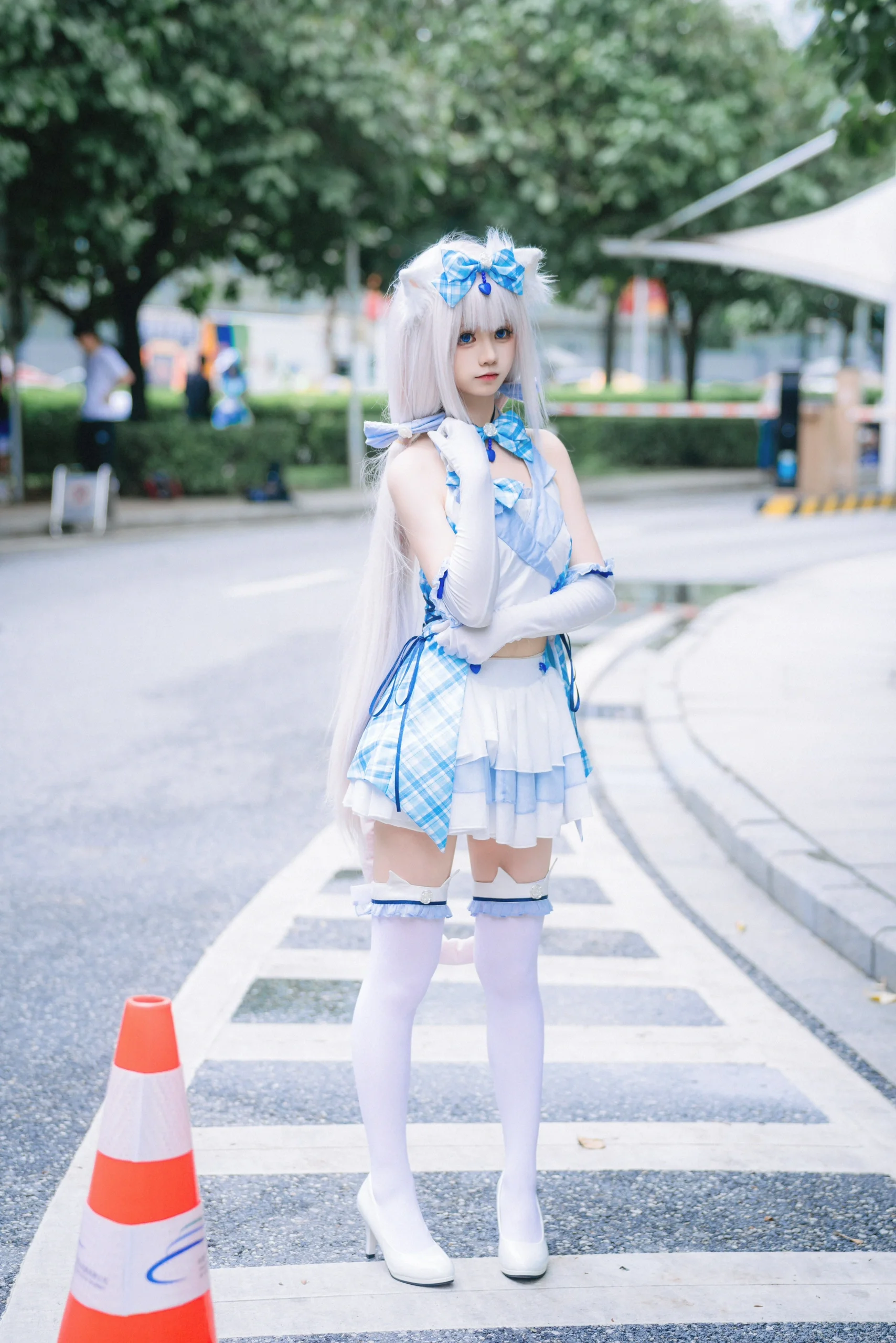 【香子兰cos】巧克力与香子兰的猫娘打歌服，漫展外景记录 - 第 1 张