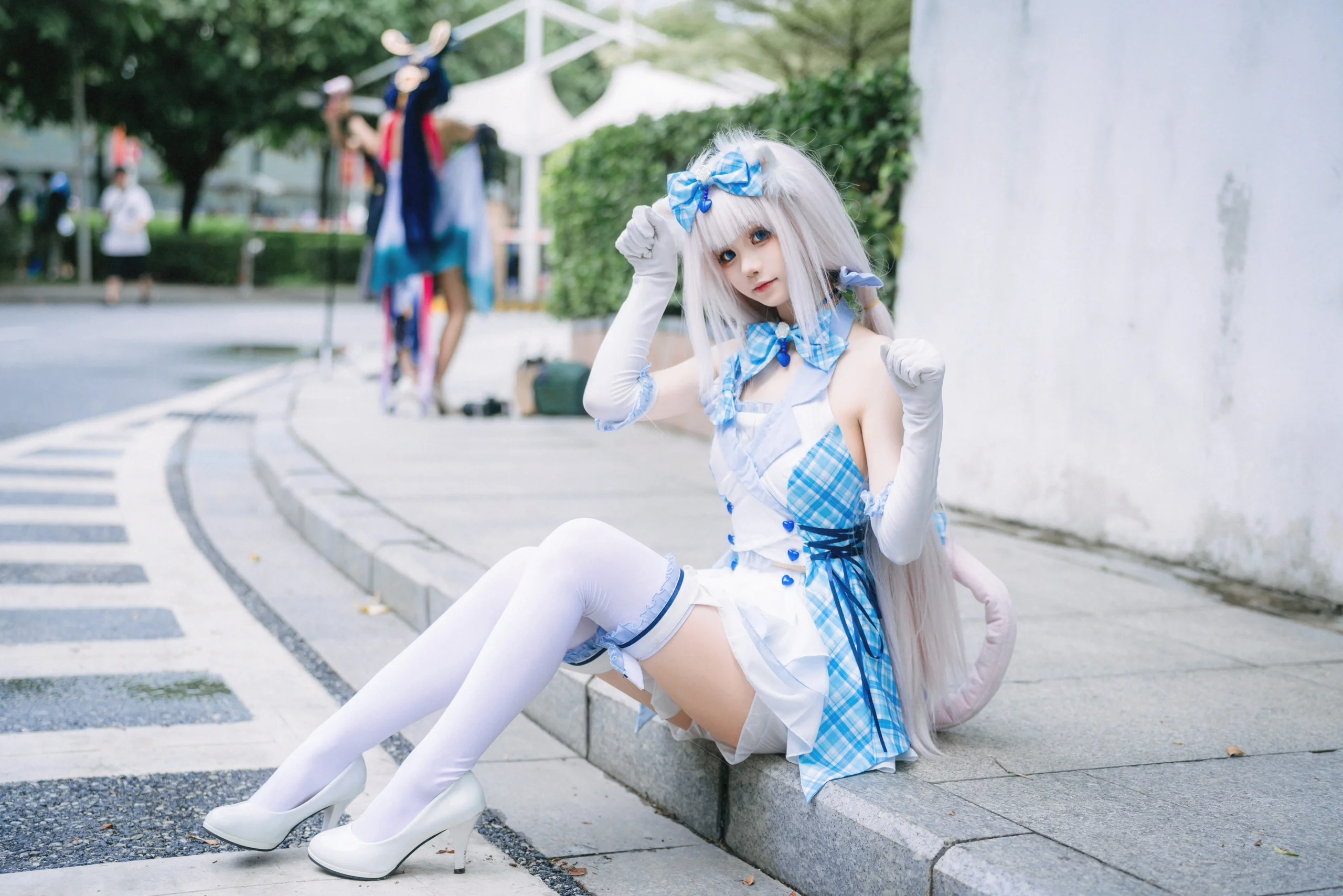 【香子兰cos】巧克力与香子兰的猫娘打歌服，漫展外景记录 - 第 6 张