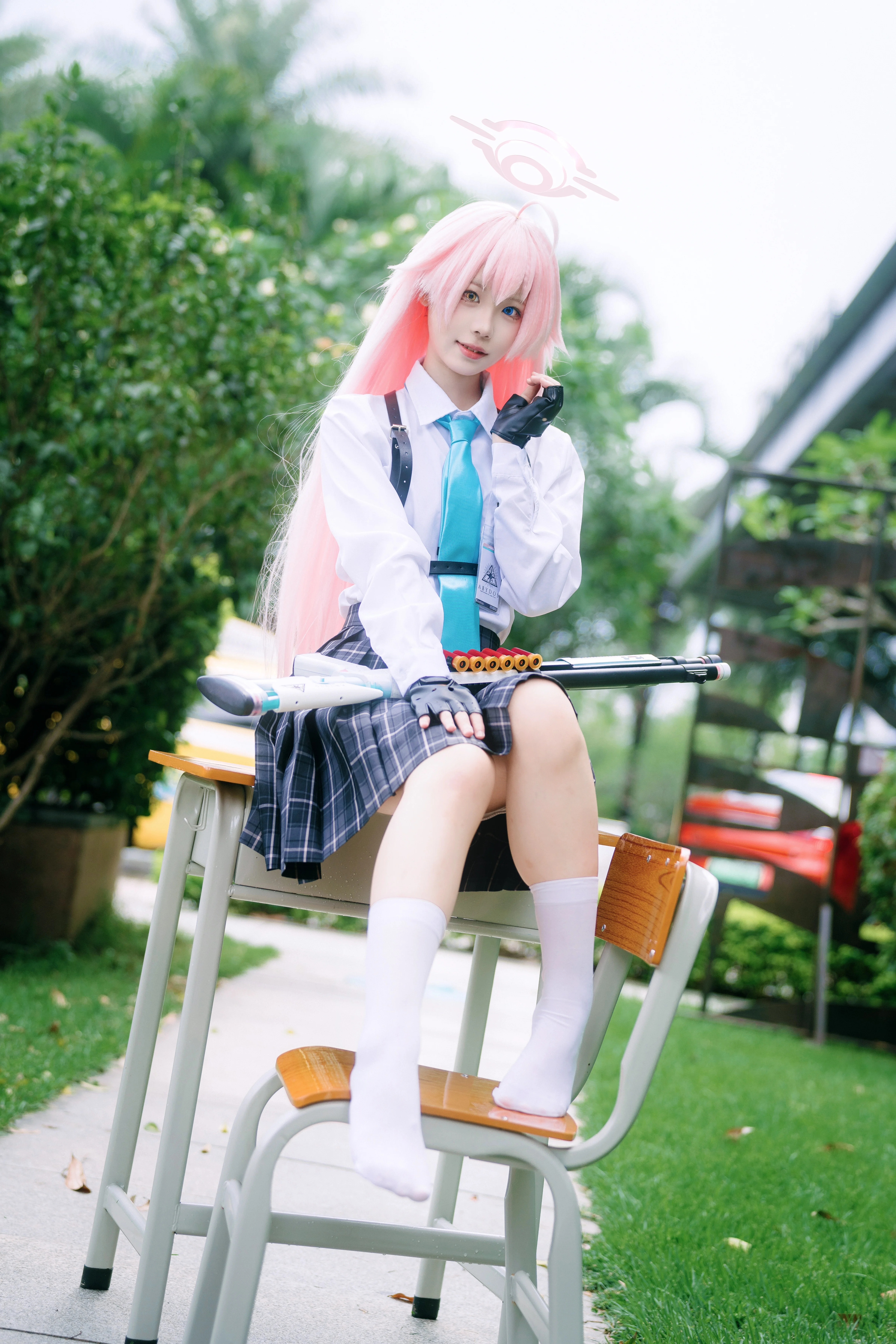 【小鸟游星野cos】蔚蓝档案里的阿拜多斯日常 - 第 1 张