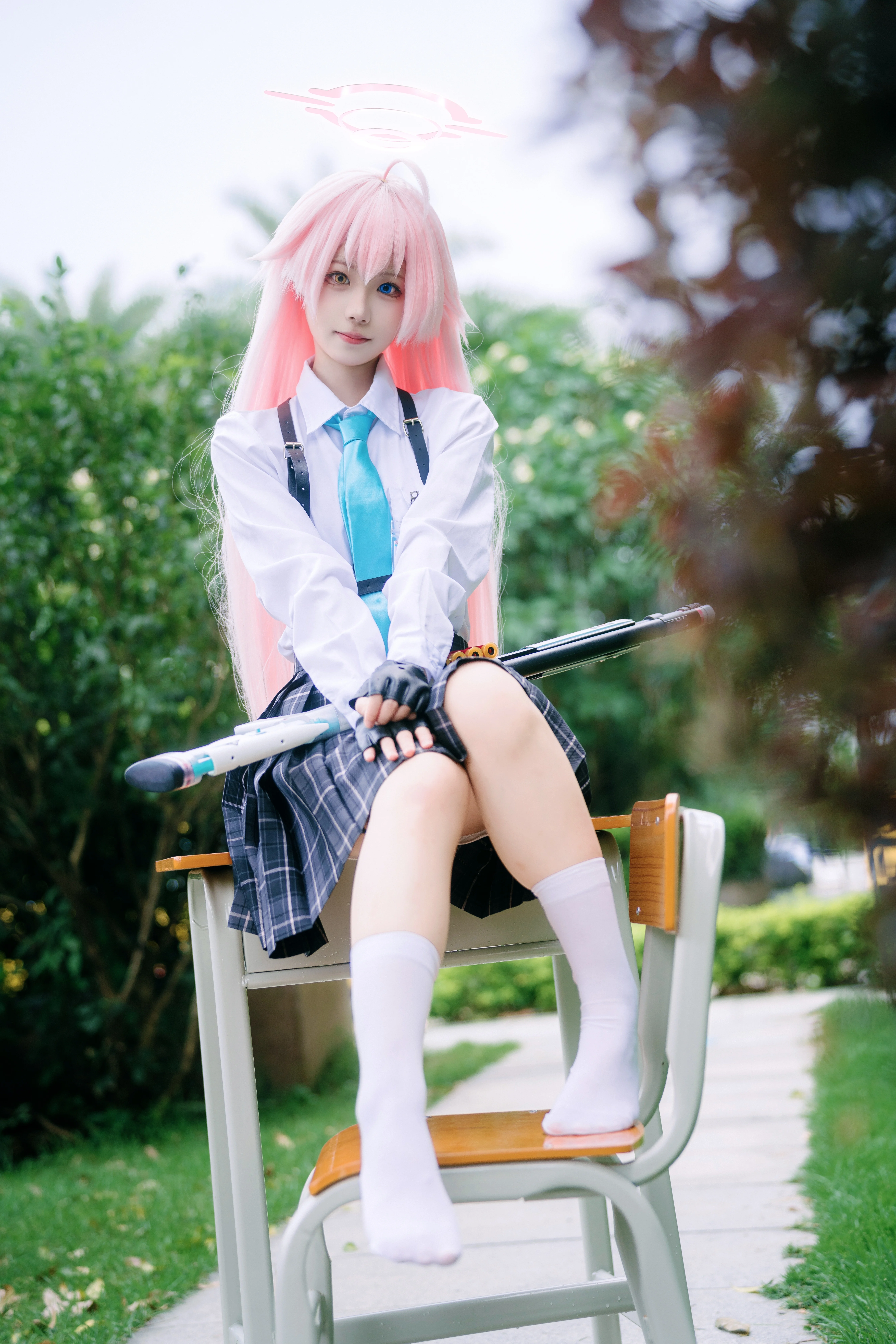 【小鸟游星野cos】蔚蓝档案里的阿拜多斯日常 - 第 3 张