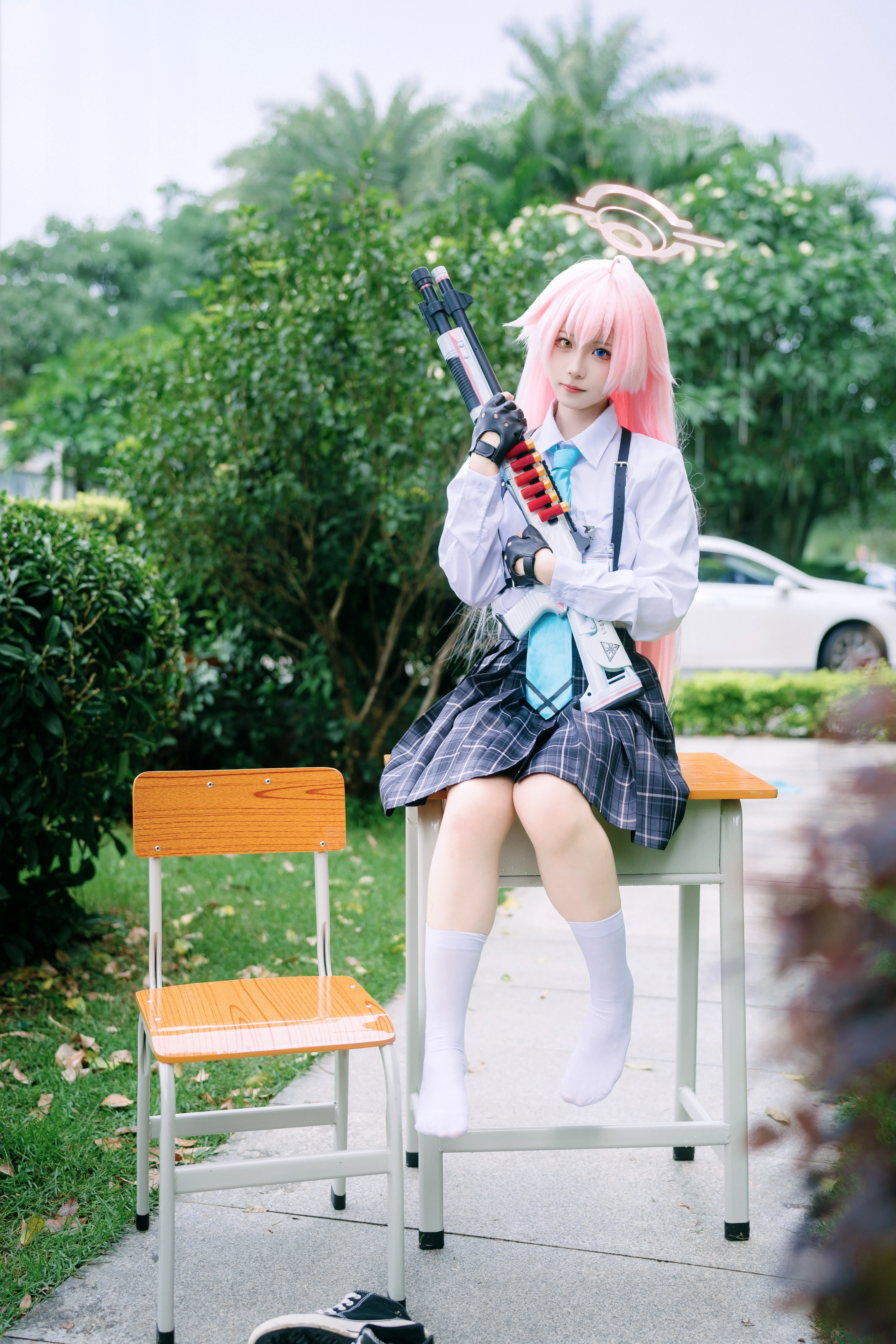 【小鸟游星野cos】蔚蓝档案里的阿拜多斯日常 - 第 4 张