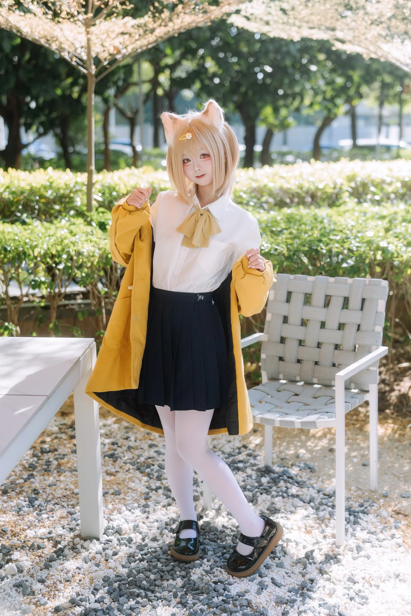 [Orange JK Uniform Set and Dappled Light Outdoor Shoot at Firefly ACG Expo]