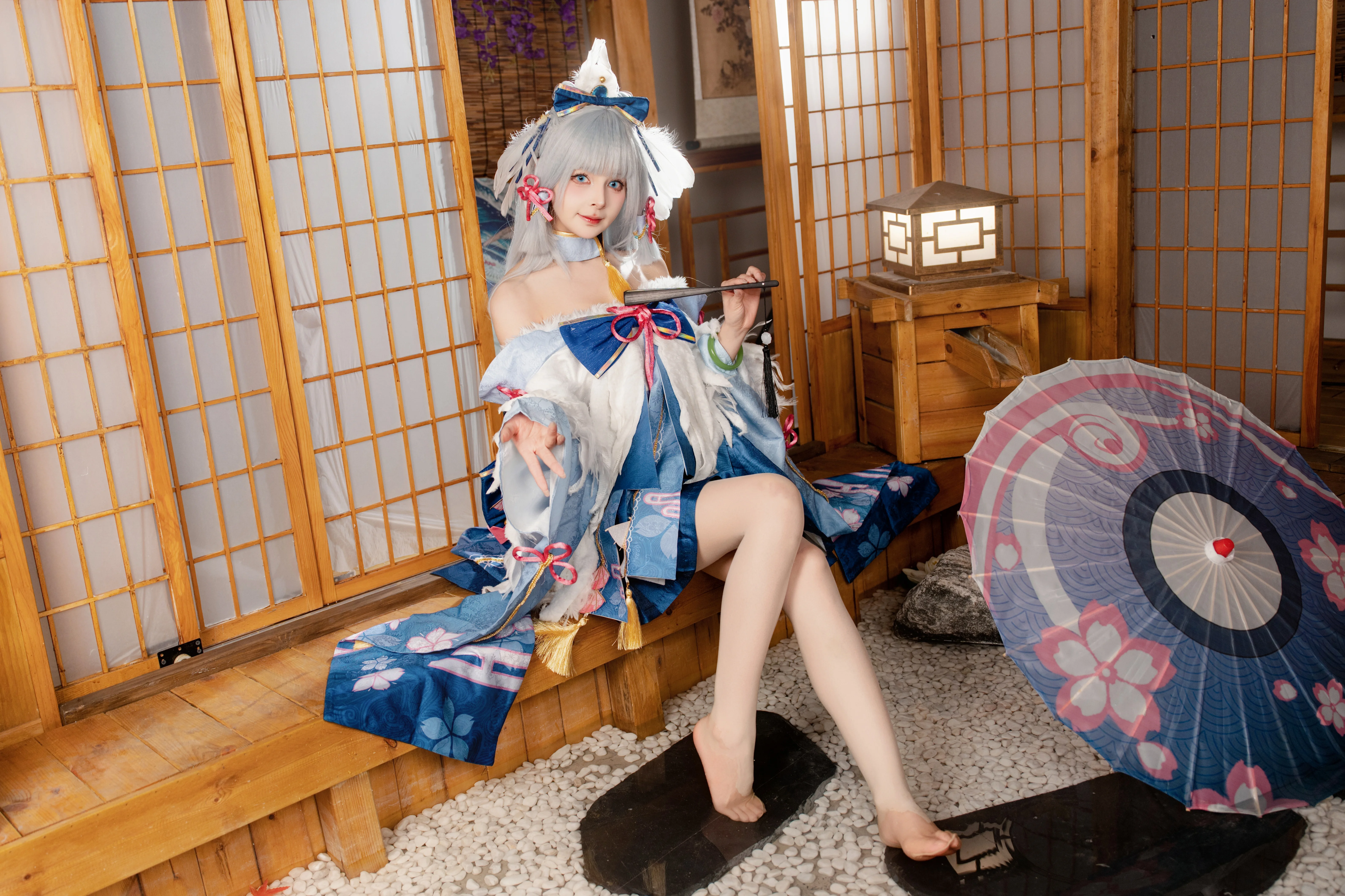 [Kamisato Ayaka cosplay] The Shirasagi Himegimi's Poem of Cherry Blossoms