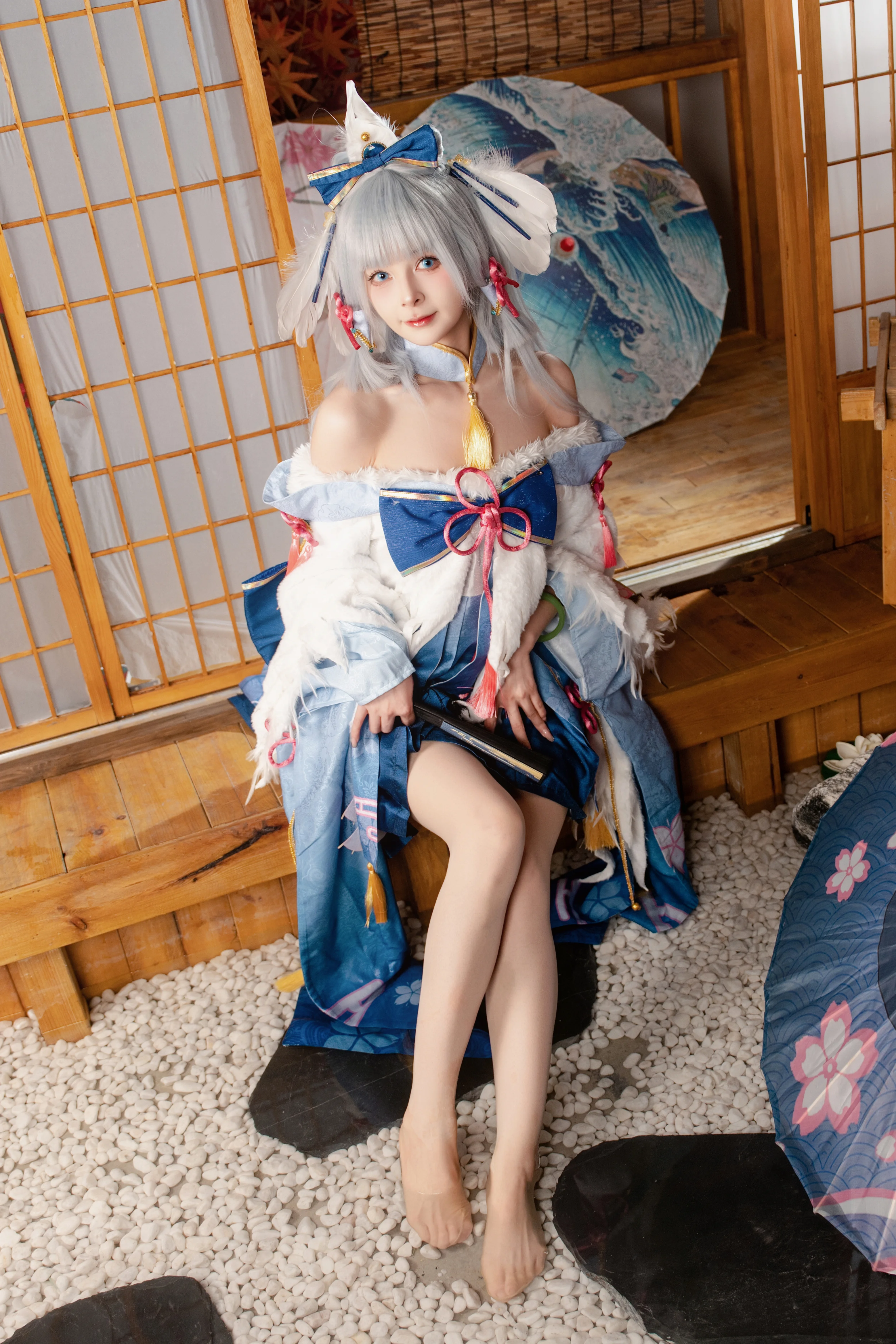 [Kamisato Ayaka cosplay] The Shirasagi Himegimi's Poem of Cherry Blossoms - Image 6