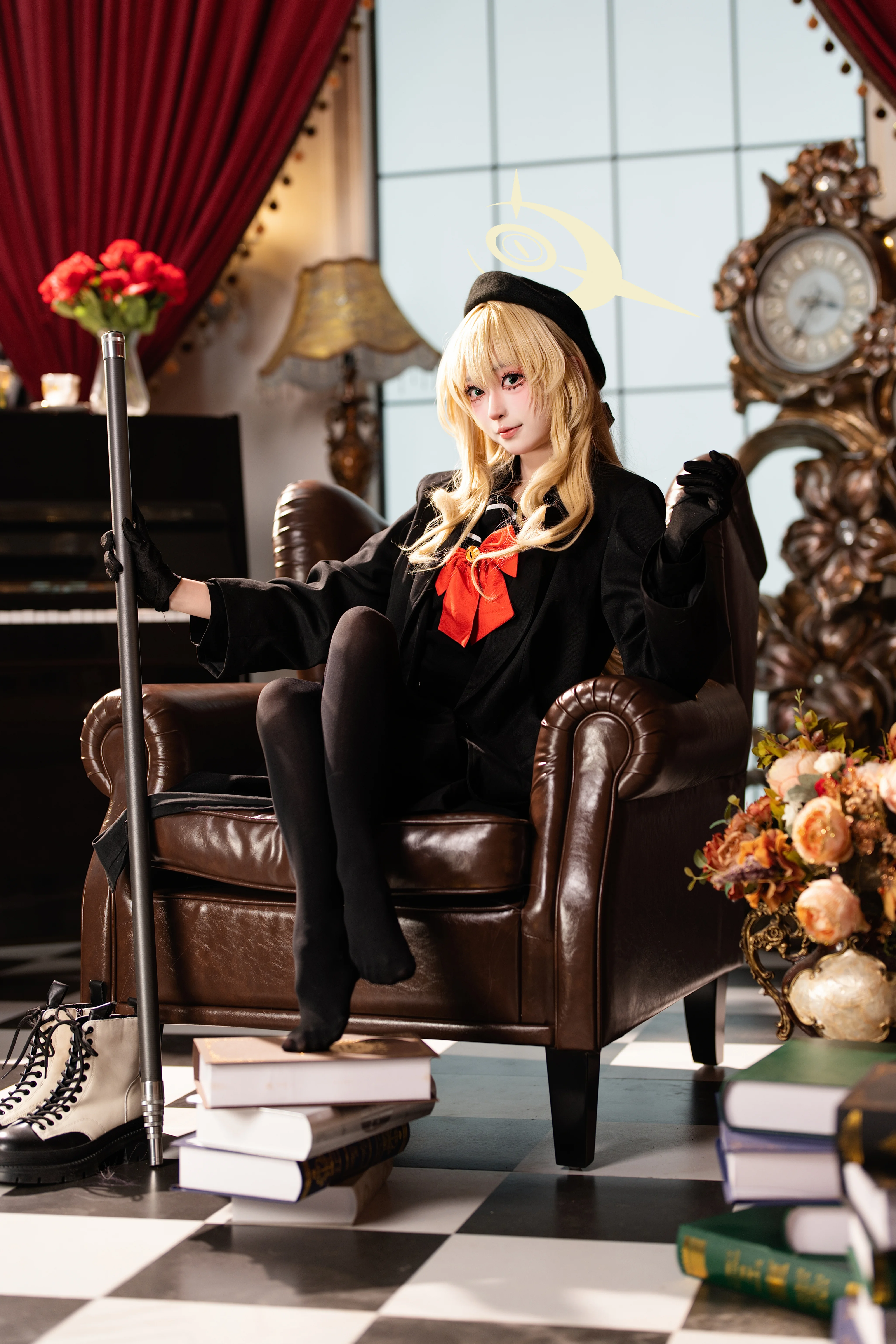 [Grinning Professor cosplay] The Mysterious Smile in Blue Archive, Doing Great Business Today Too - Image 1