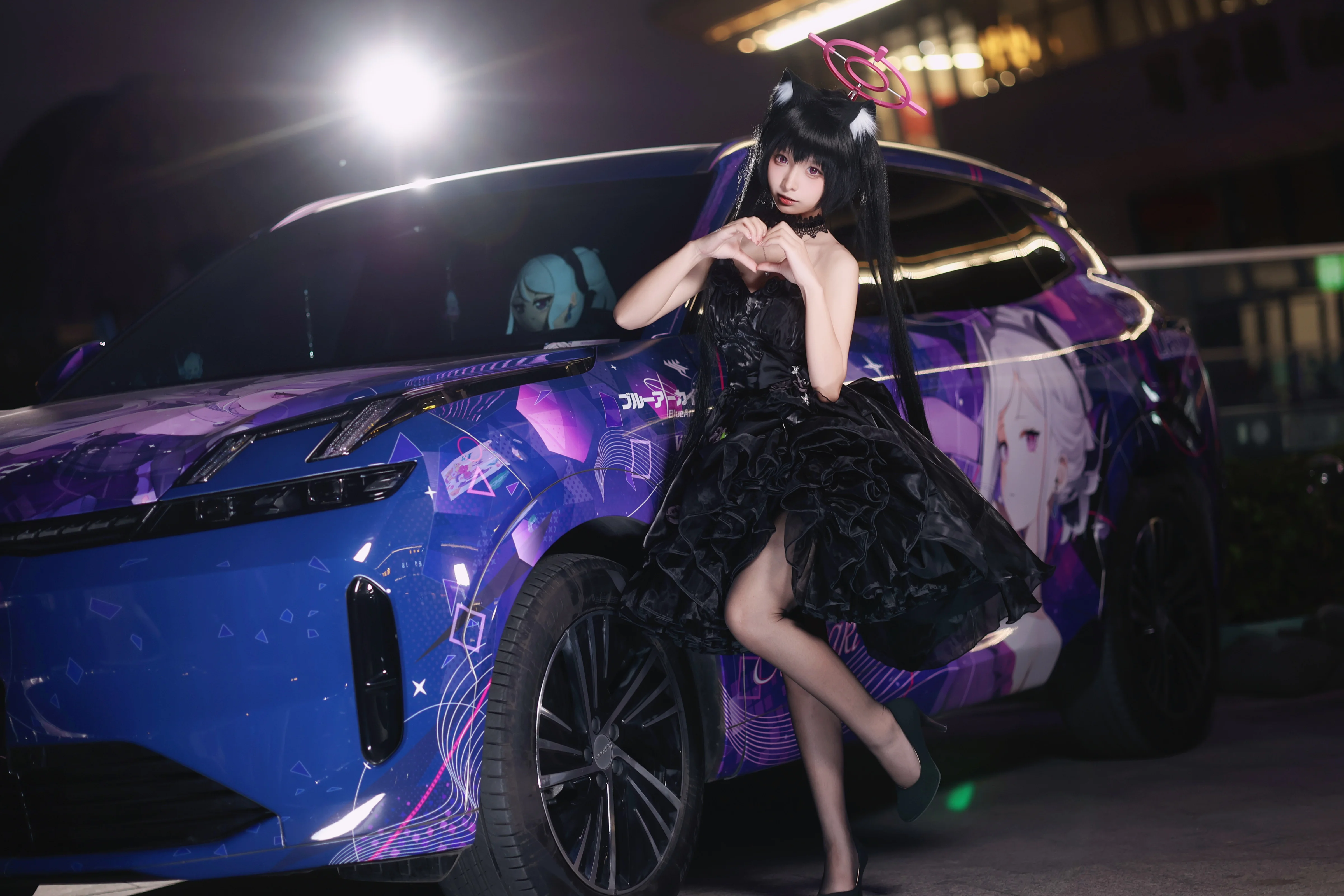 [Kuromi Serika cosplay] Posing in a Gown with the Hina Itasha, a Night at the Guangzhou Blue Archive Only Event