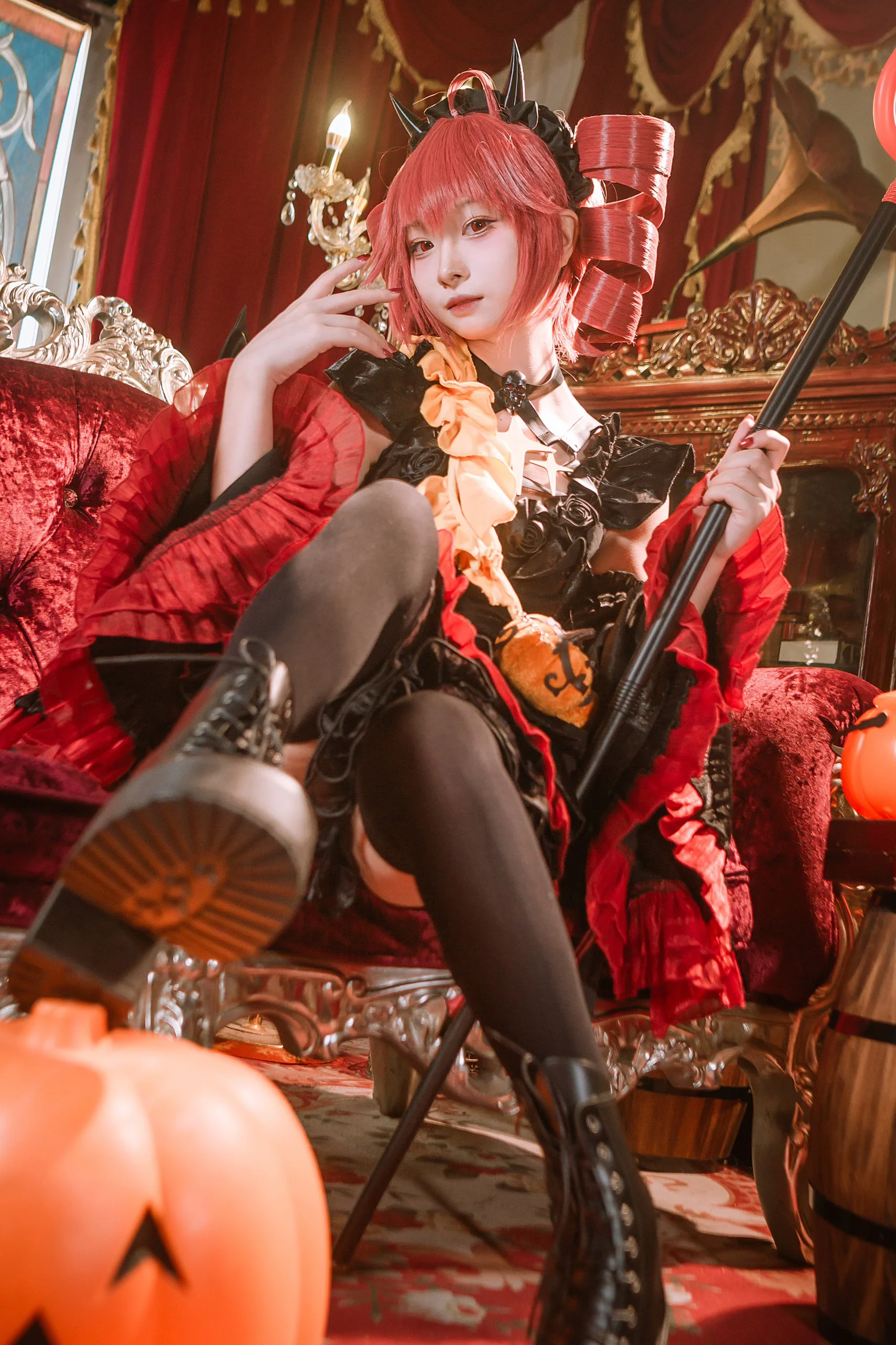 【重音テトコスプレ】ハロウィン小悪魔の赤黒楽章 - 1 枚目