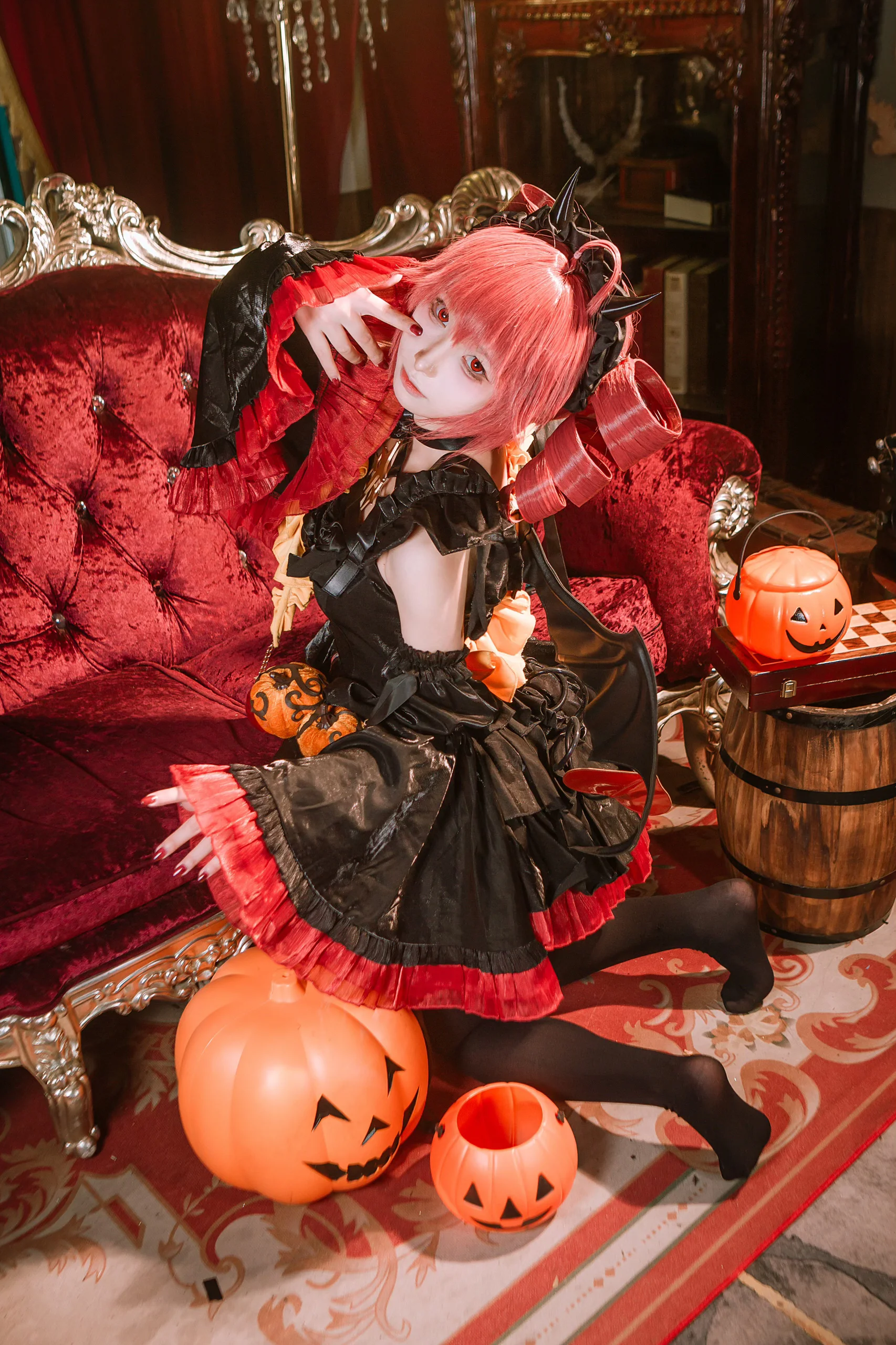 【重音テトコスプレ】ハロウィン小悪魔の赤黒楽章