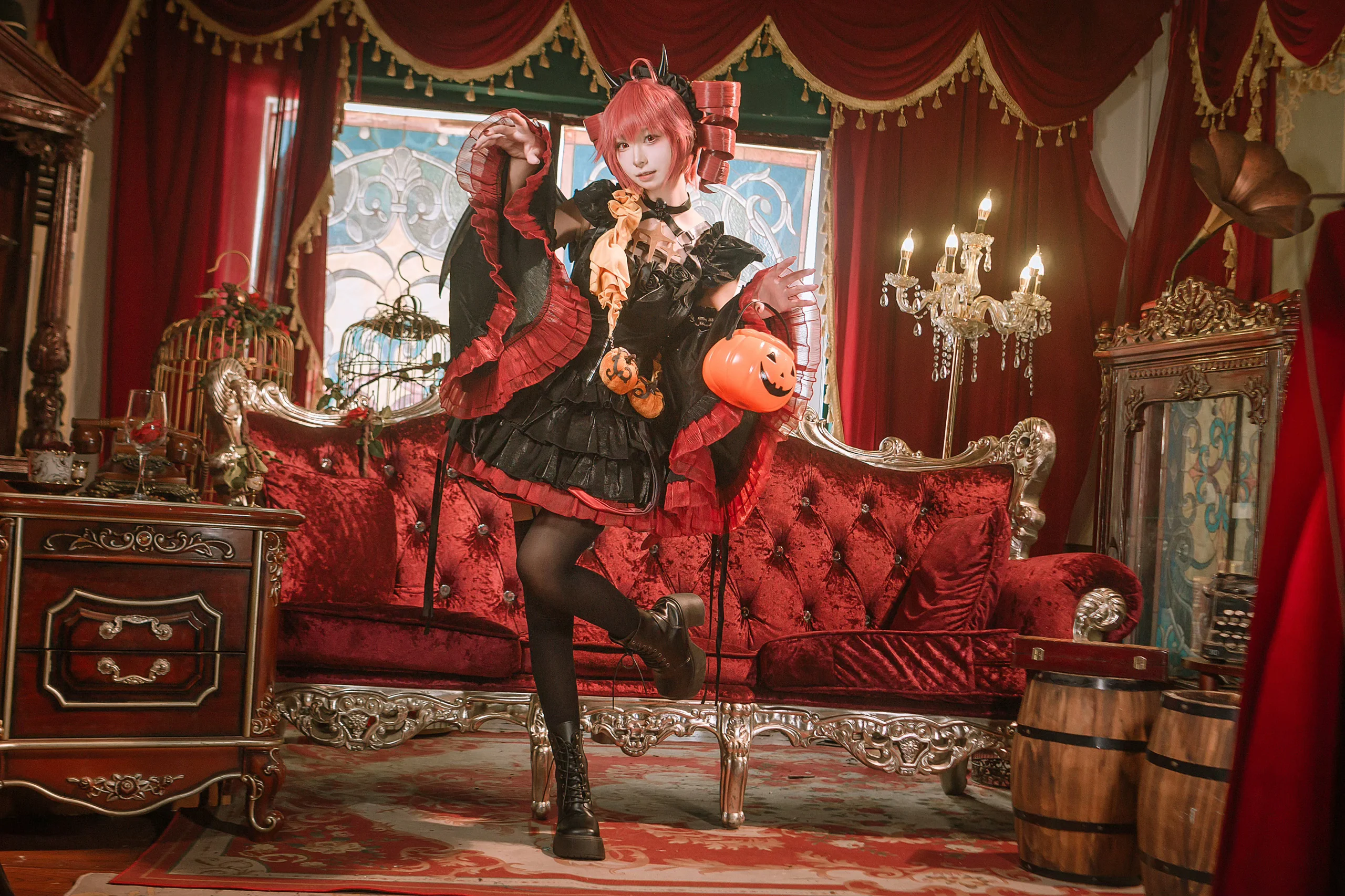 【重音テトコスプレ】ハロウィン小悪魔の赤黒楽章 - 3 枚目