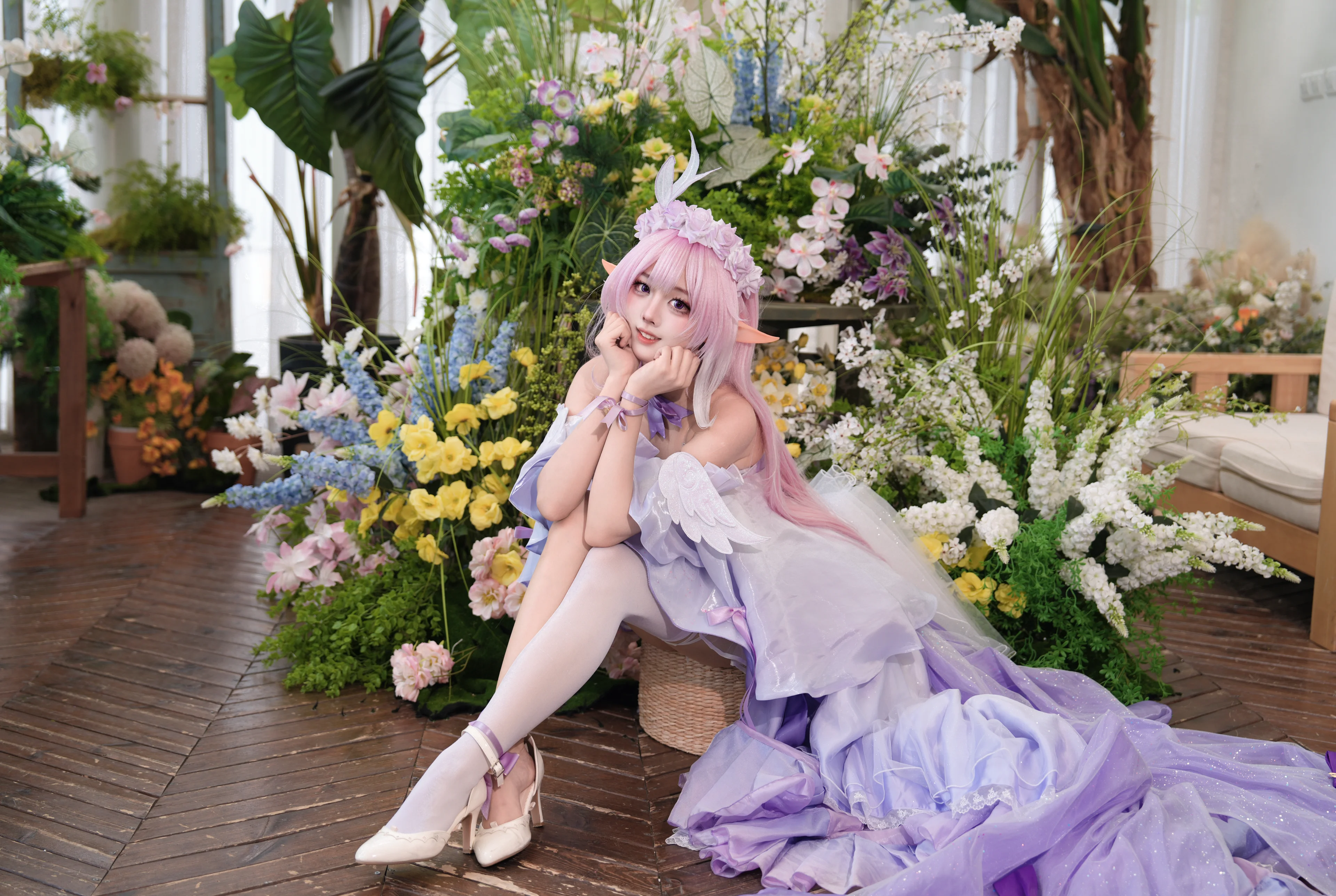 【爱莉希雅cos】在花间颂歌中邂逅温柔 - 第 3 张