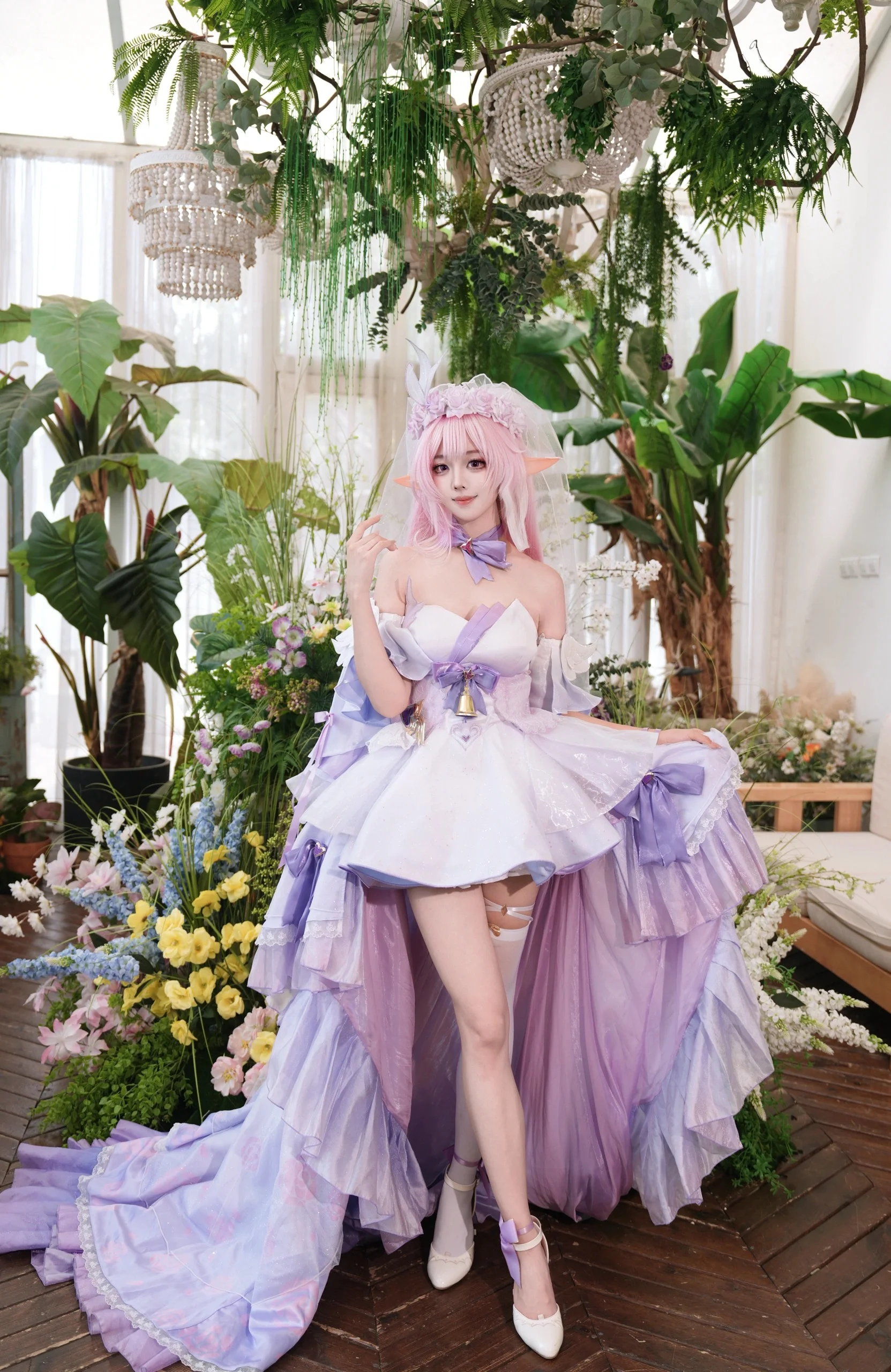 【爱莉希雅cos】在花间颂歌中邂逅温柔 - 第 6 张