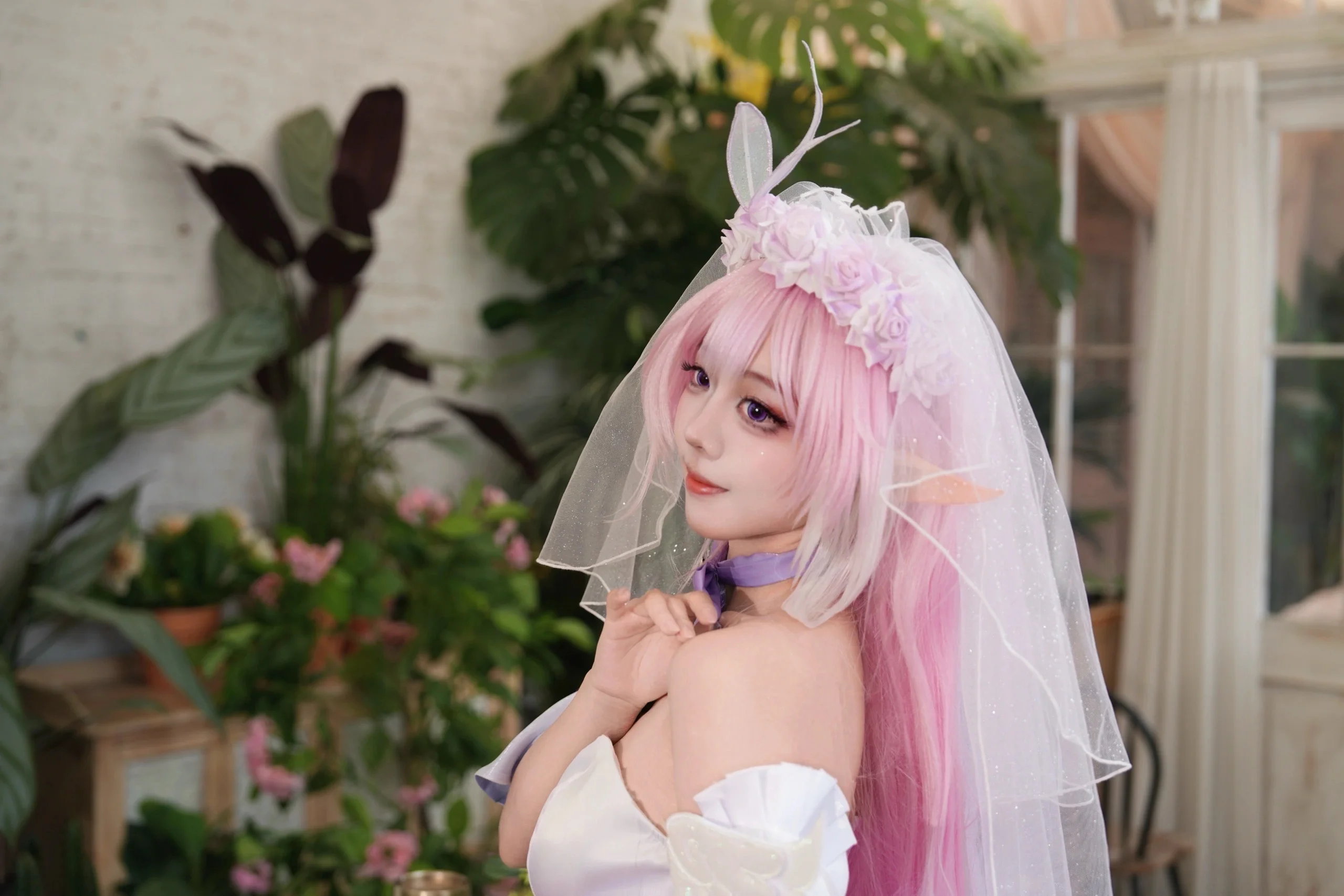 【爱莉希雅cos】在花间颂歌中邂逅温柔 - 第 9 张