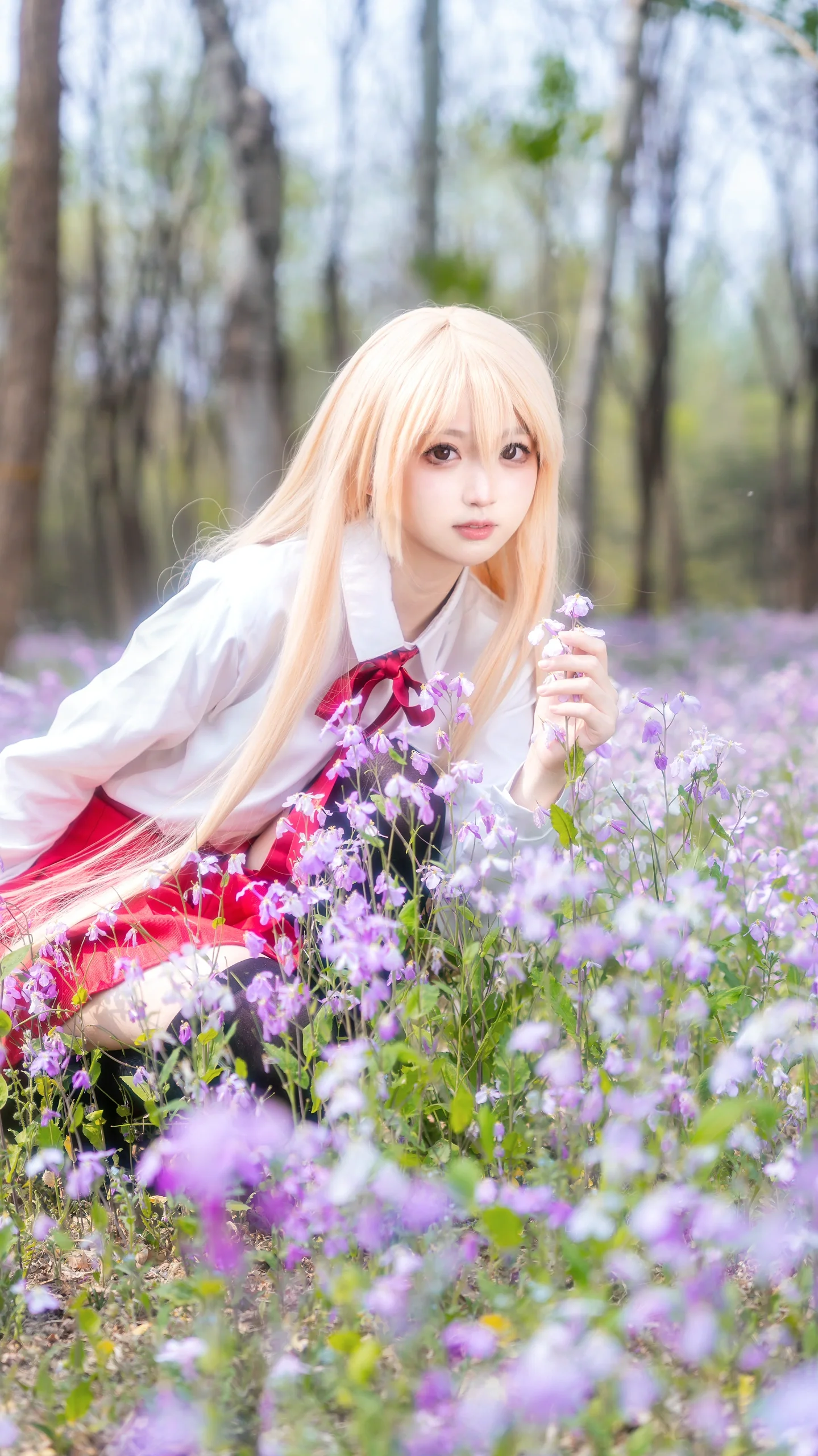 【小埋cos】在花海中遇见干物妹小埋 - 第3张