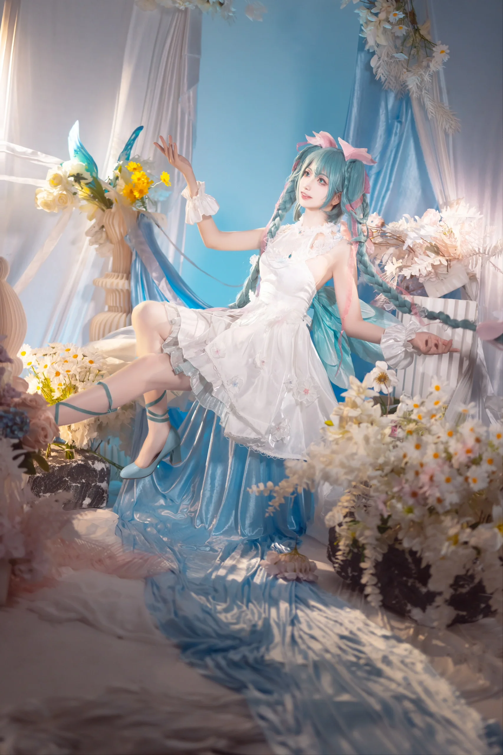 【初音未来cos】在花篮谷的梦境，与你共度浪漫时光 - 第4张
