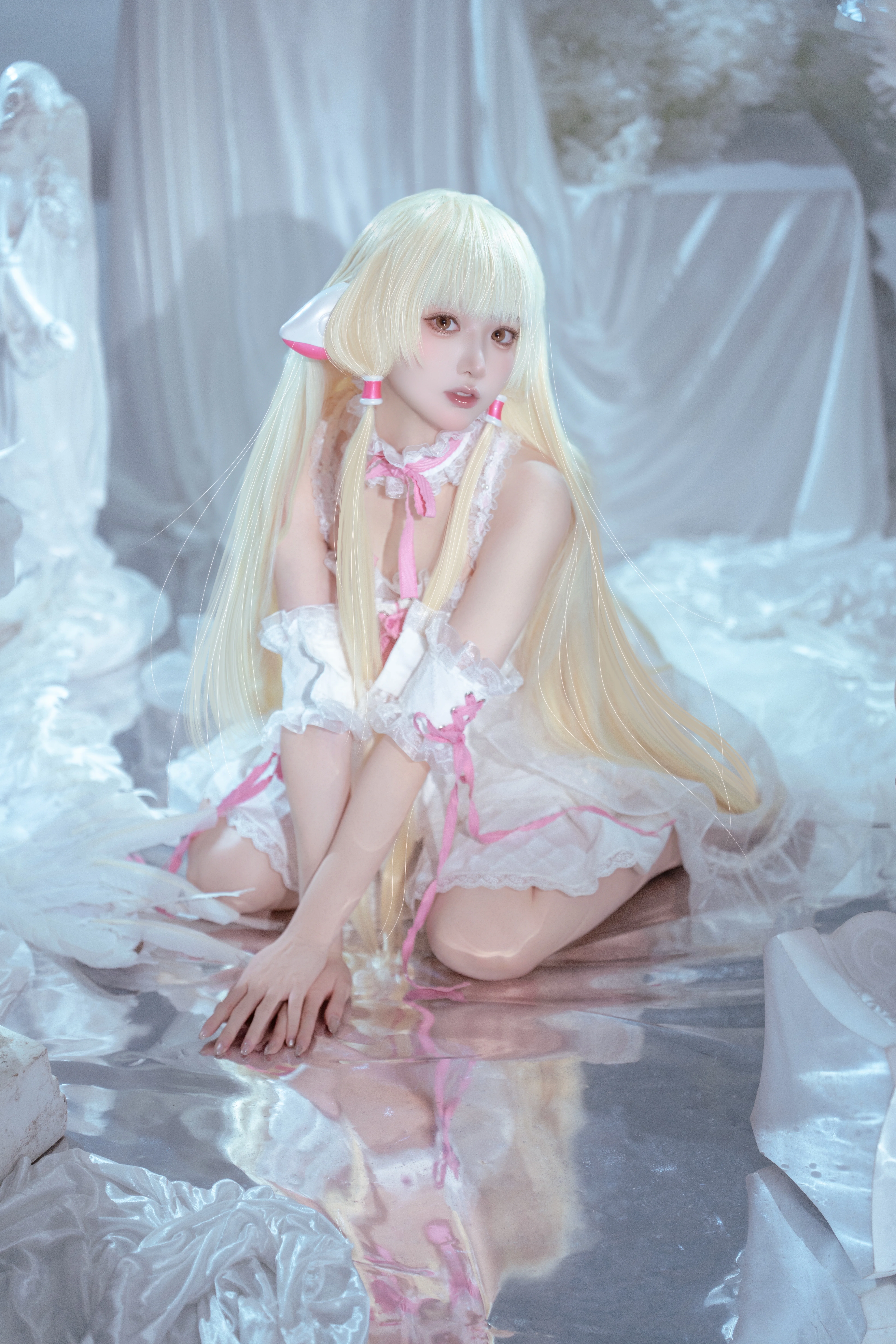 【小叽cos】人形电脑天使心，在纯净圣域中绽放 - 第3张