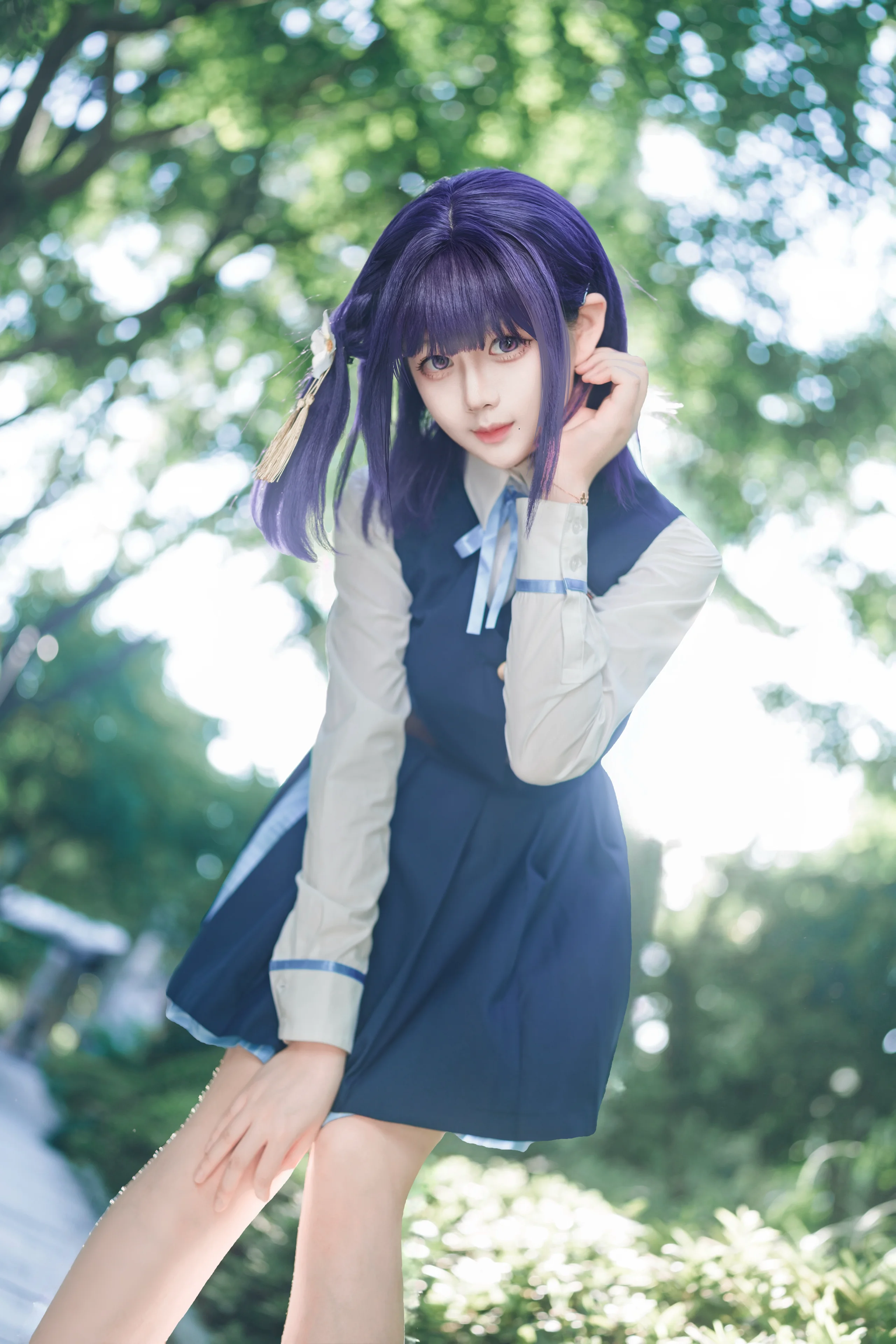 【秦谷美铃cos】学马仕的森林里，捕捉那一抹属于她的静谧 - 第 2 张
