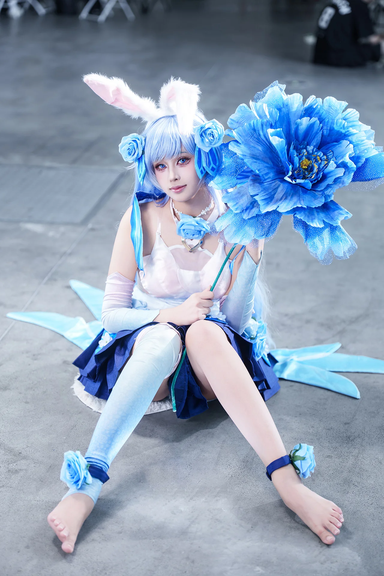 【オナー・オブ・キングス 公孫離花間舞コスプレ】イベント会場で切り取るブルーの瞬間 - 2 枚目