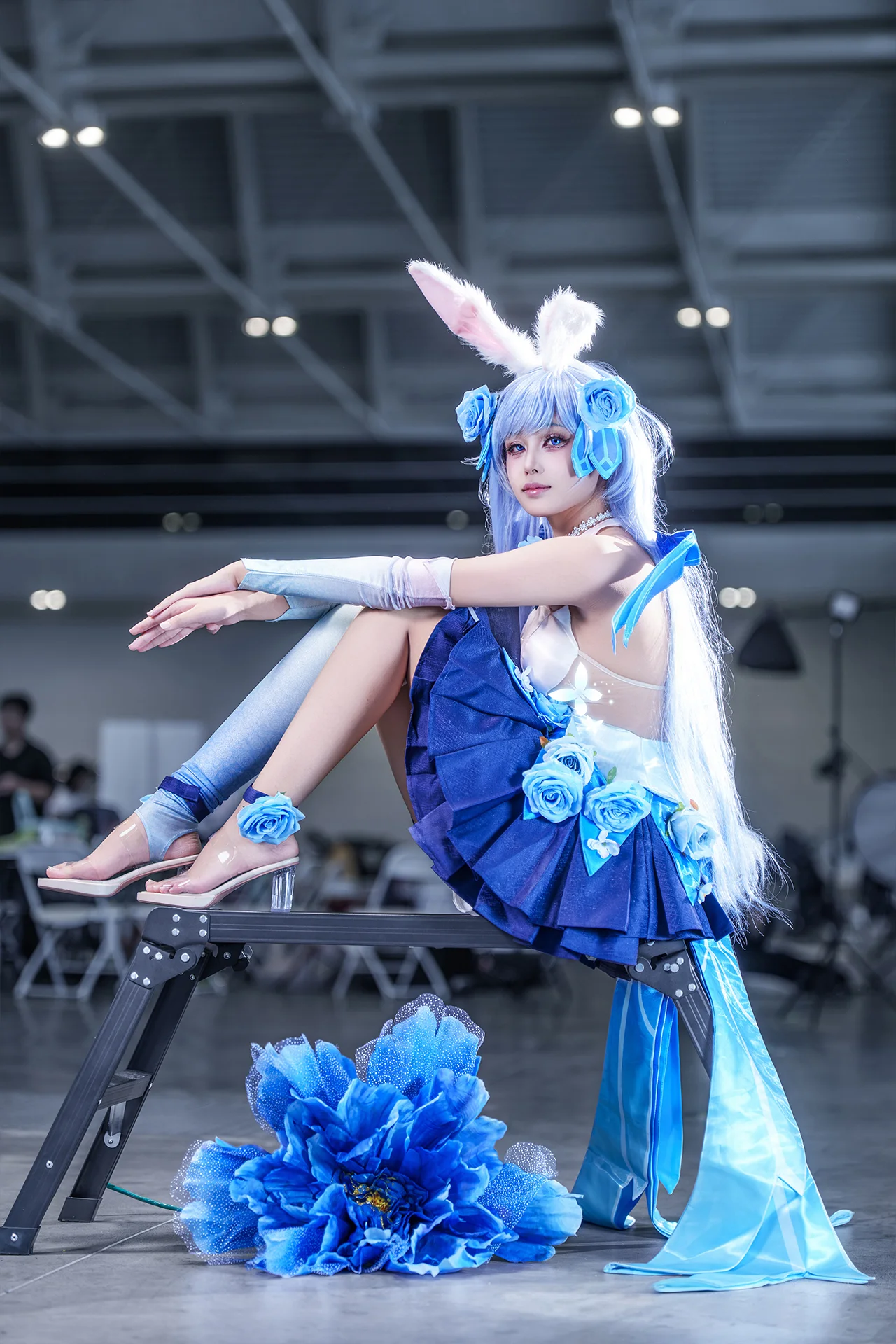 【オナー・オブ・キングス 公孫離花間舞コスプレ】イベント会場で切り取るブルーの瞬間