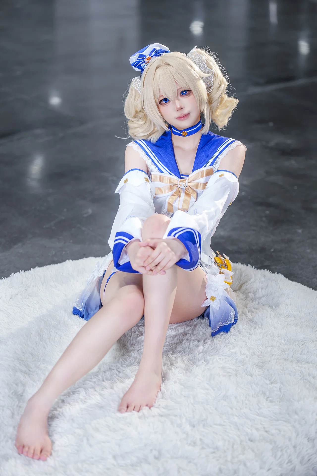 【芭芭拉cos】原神芭芭拉夏日泳装，海边治愈系偶像 - 第 3 张