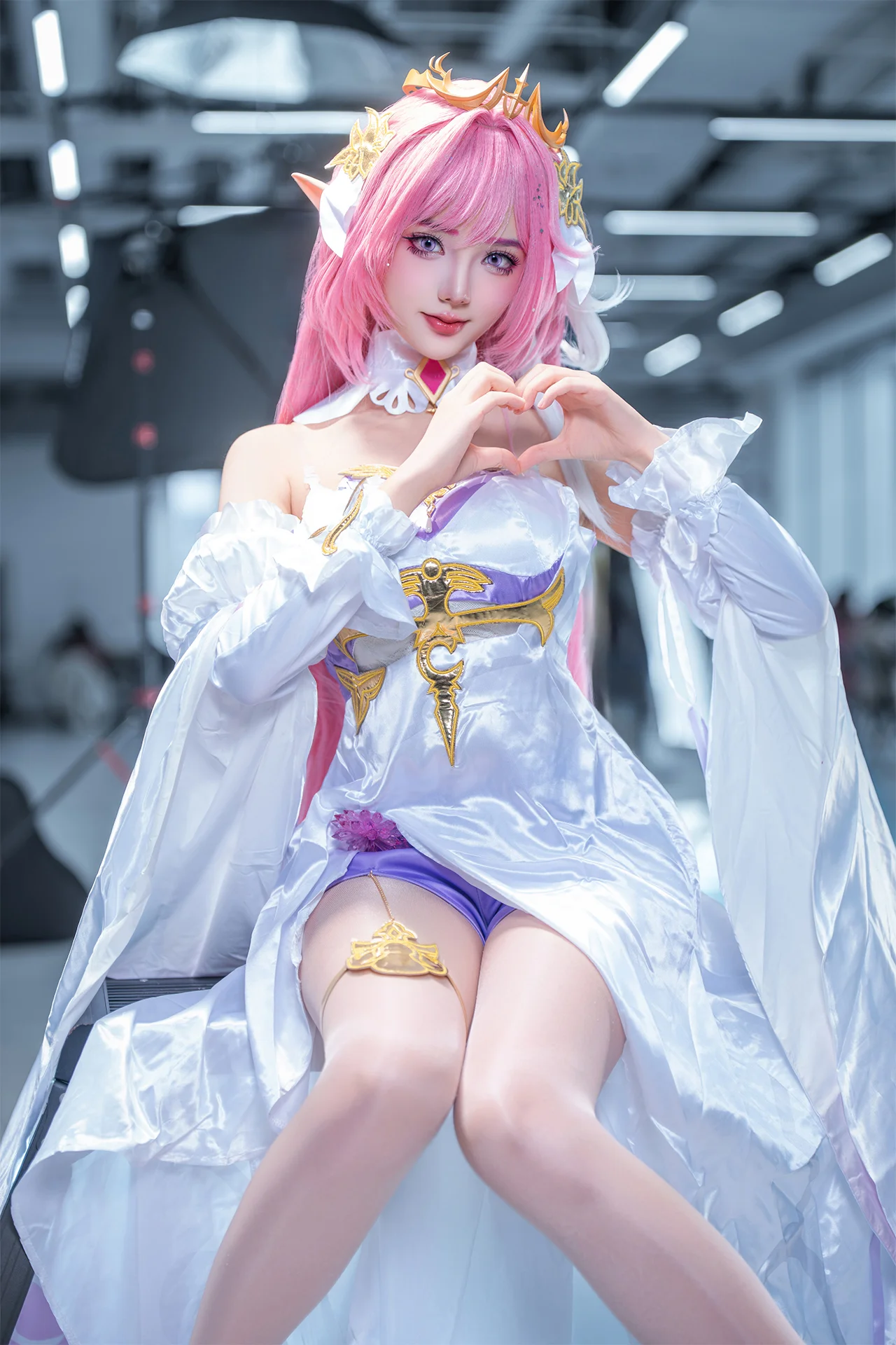 【エリシア コスプレ】崩壊 3rd 人の律者のスタジオ撮影とキャラクター再現