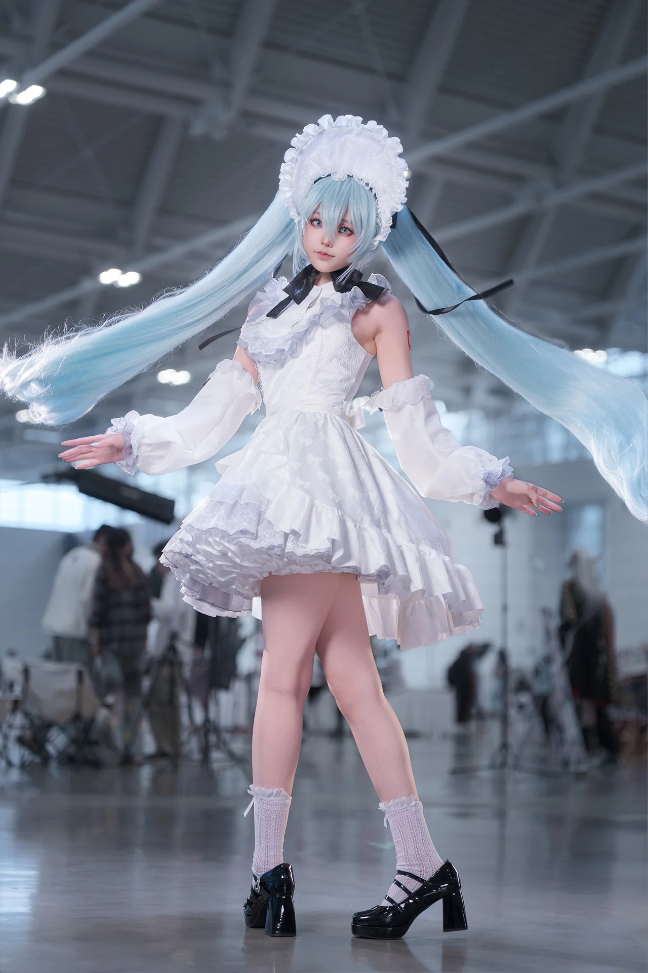 【初音未来cos】穿这套古典人偶装去瞳画漫展啦 - 第 1 张