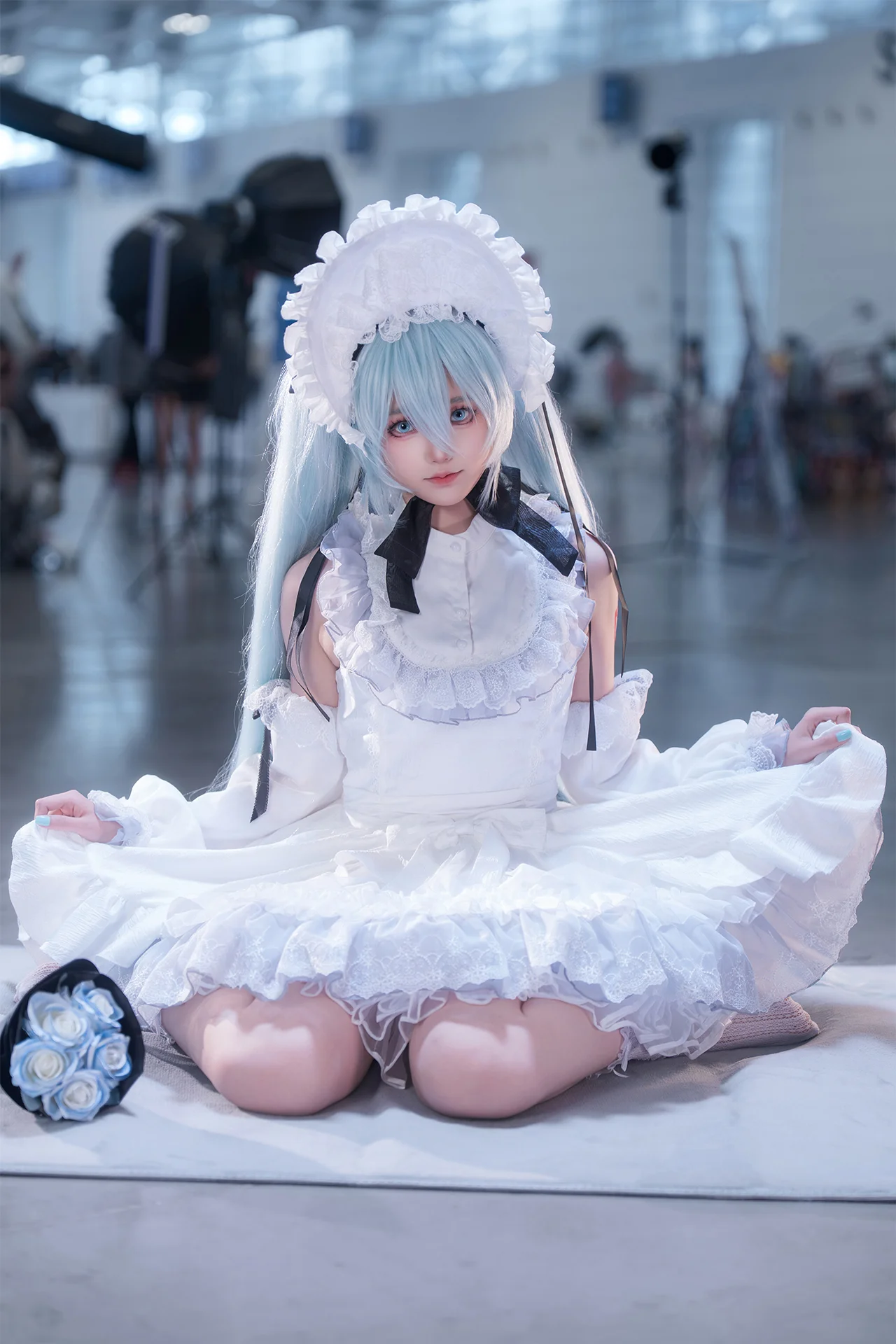 【初音未来cos】穿这套古典人偶装去瞳画漫展啦 - 第 3 张