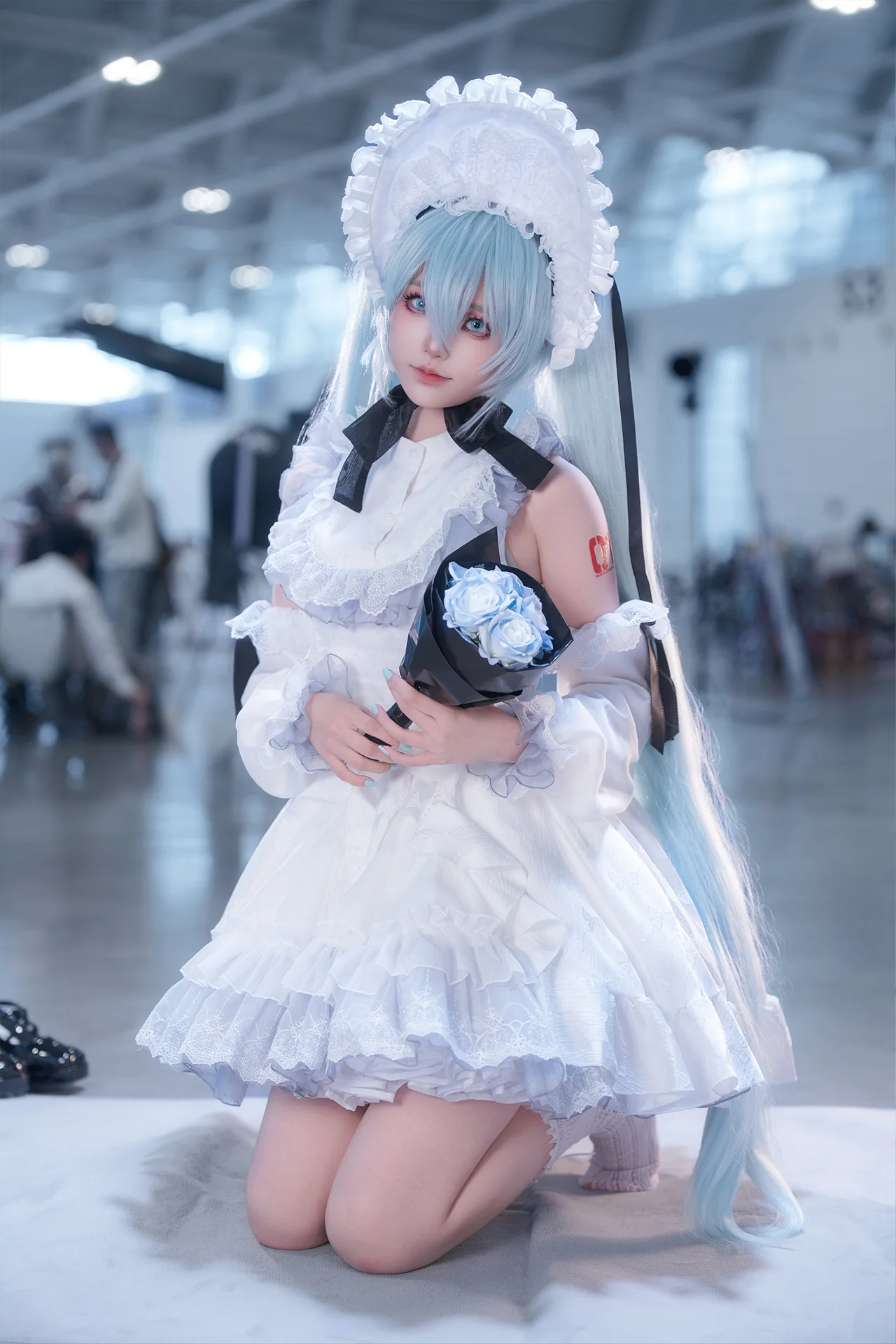 【初音未来cos】穿这套古典人偶装去瞳画漫展啦 - 第 4 张