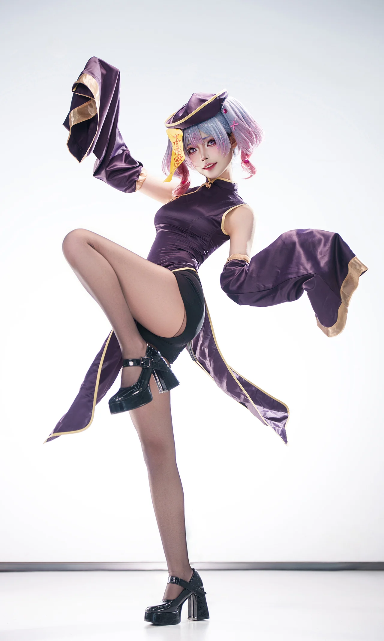 【初音ミク コスプレ】ラビットホール キョンシーの御札、私には効かないよ