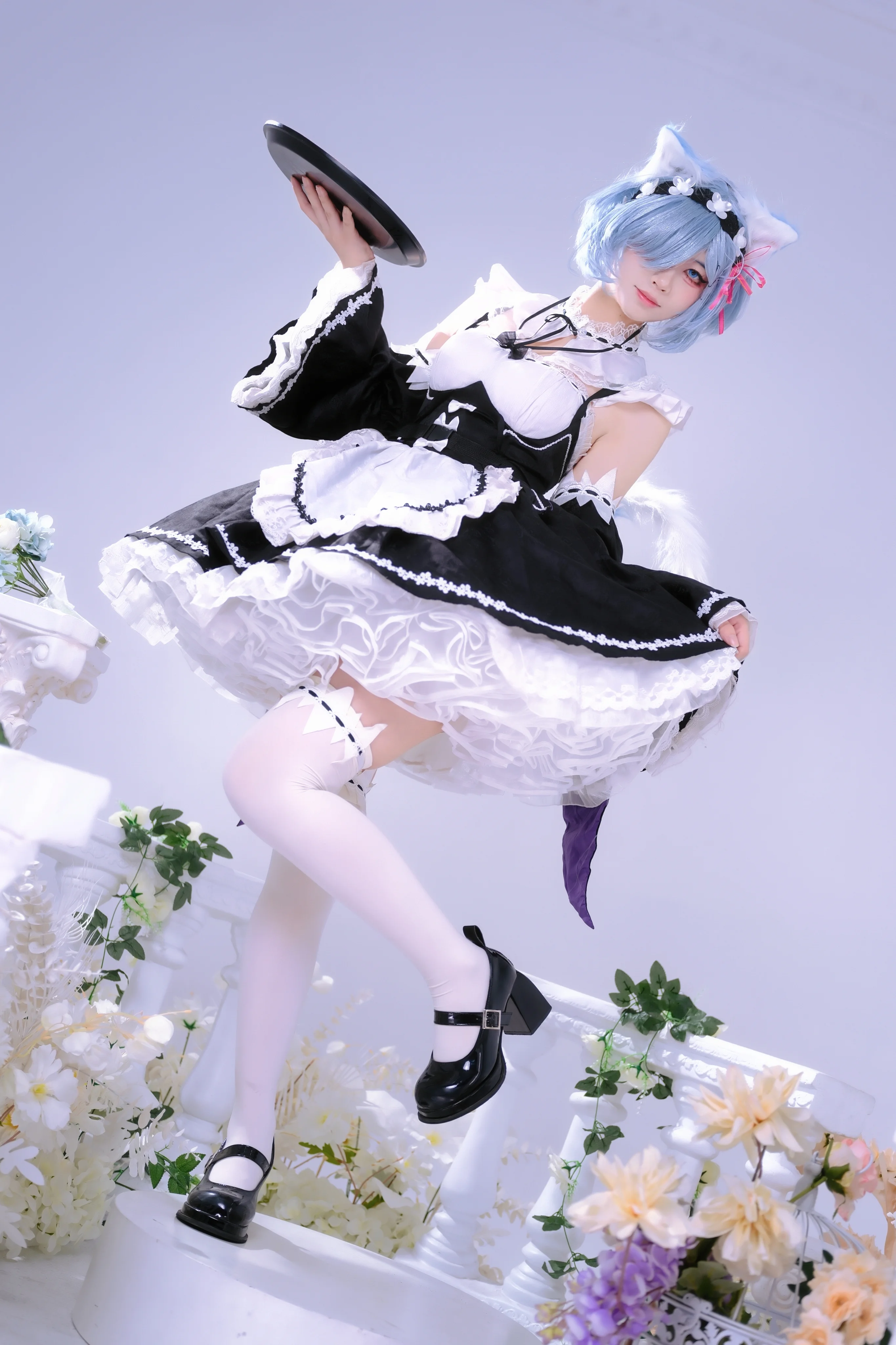 [Rem cosplay] Re:ZERO -Starting Life in Another World- – Cat Eye Maid Outfit Shoot Sharing