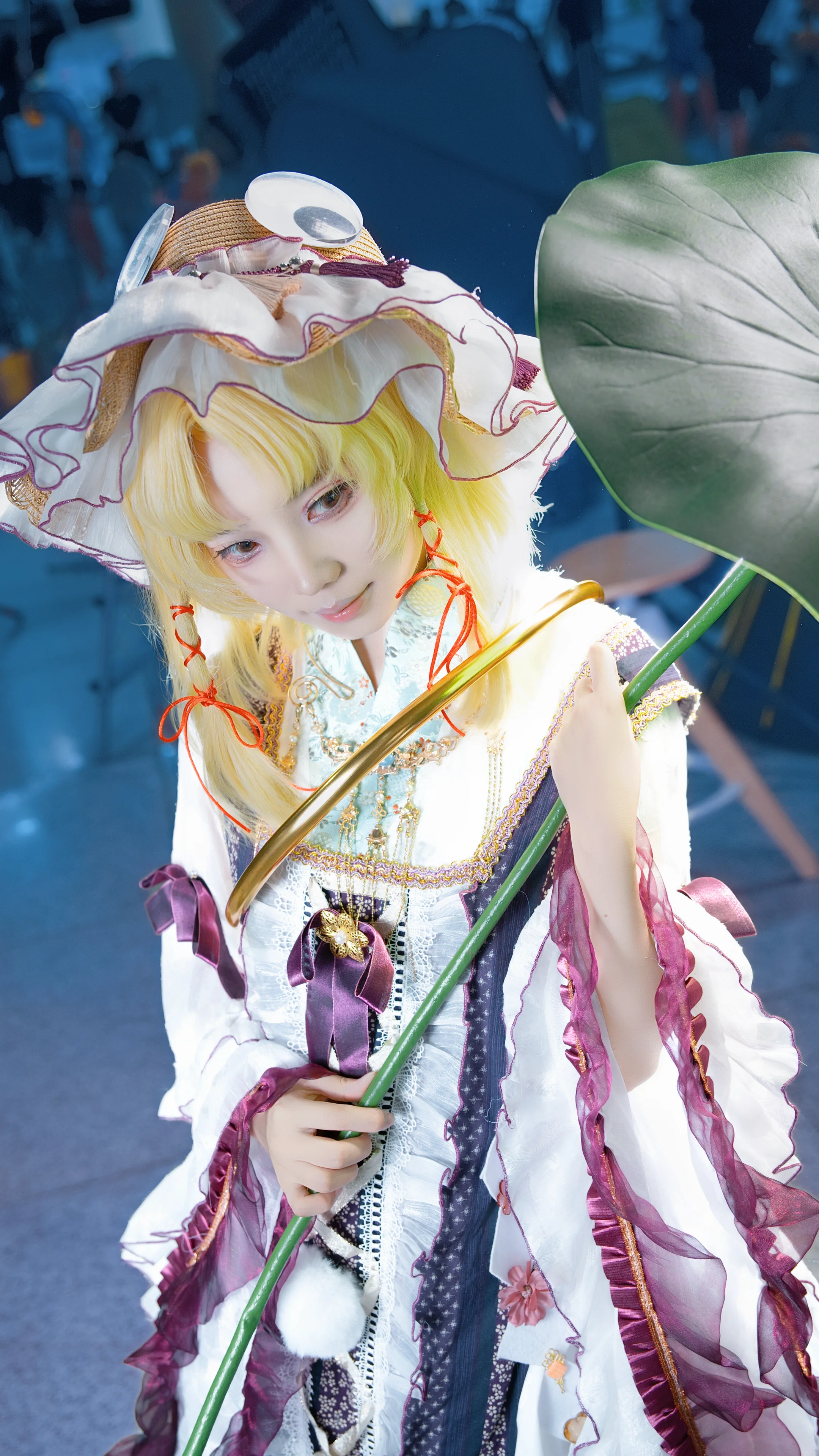 【洩矢诹访子cos】东方project里的土著神，荷叶与金环的搭配 - 第 2 张