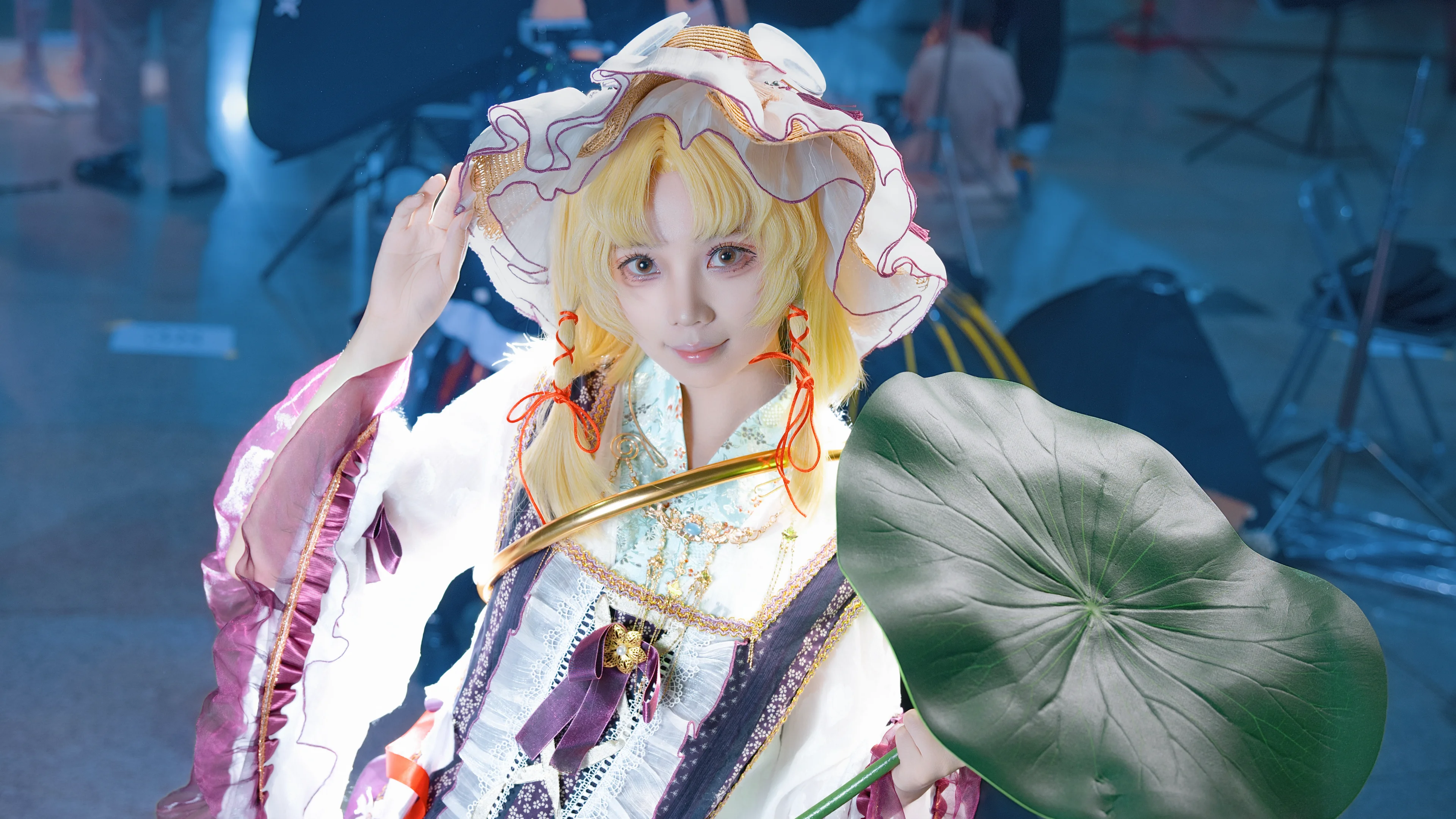 【洩矢诹访子cos】东方project里的土著神，荷叶与金环的搭配