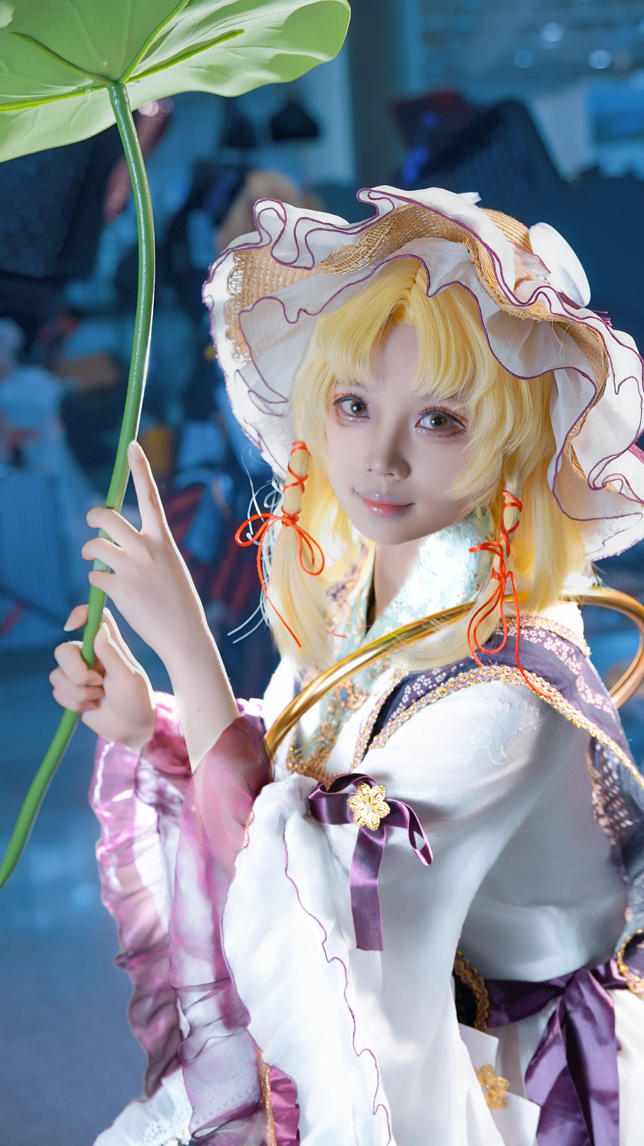 【洩矢诹访子cos】东方project里的土著神，荷叶与金环的搭配 - 第 5 张