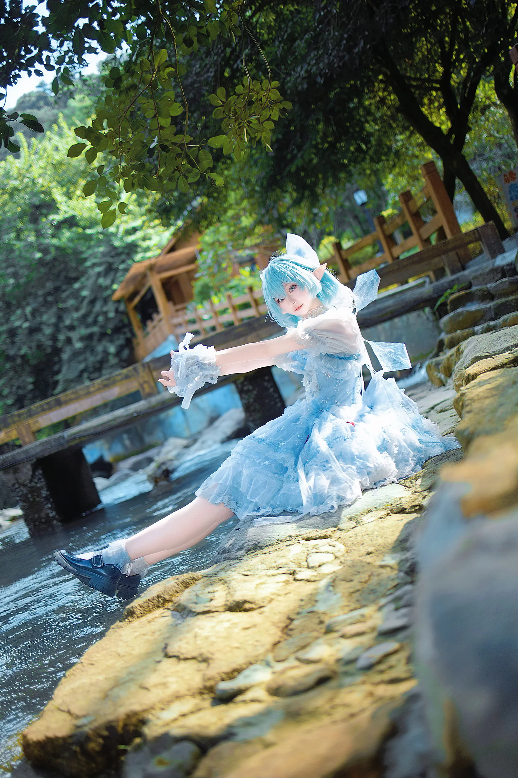 【琪露诺cos】东方Project的冰晶精灵正片 - 第 2 张