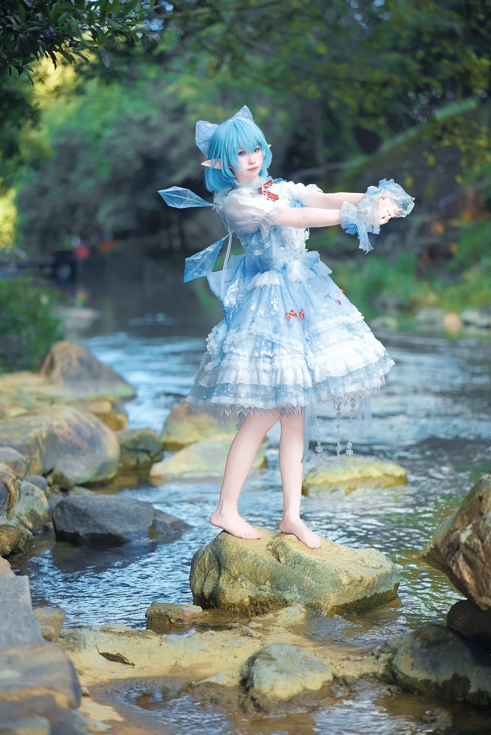 【琪露诺cos】东方Project的冰晶精灵正片 - 第 4 张
