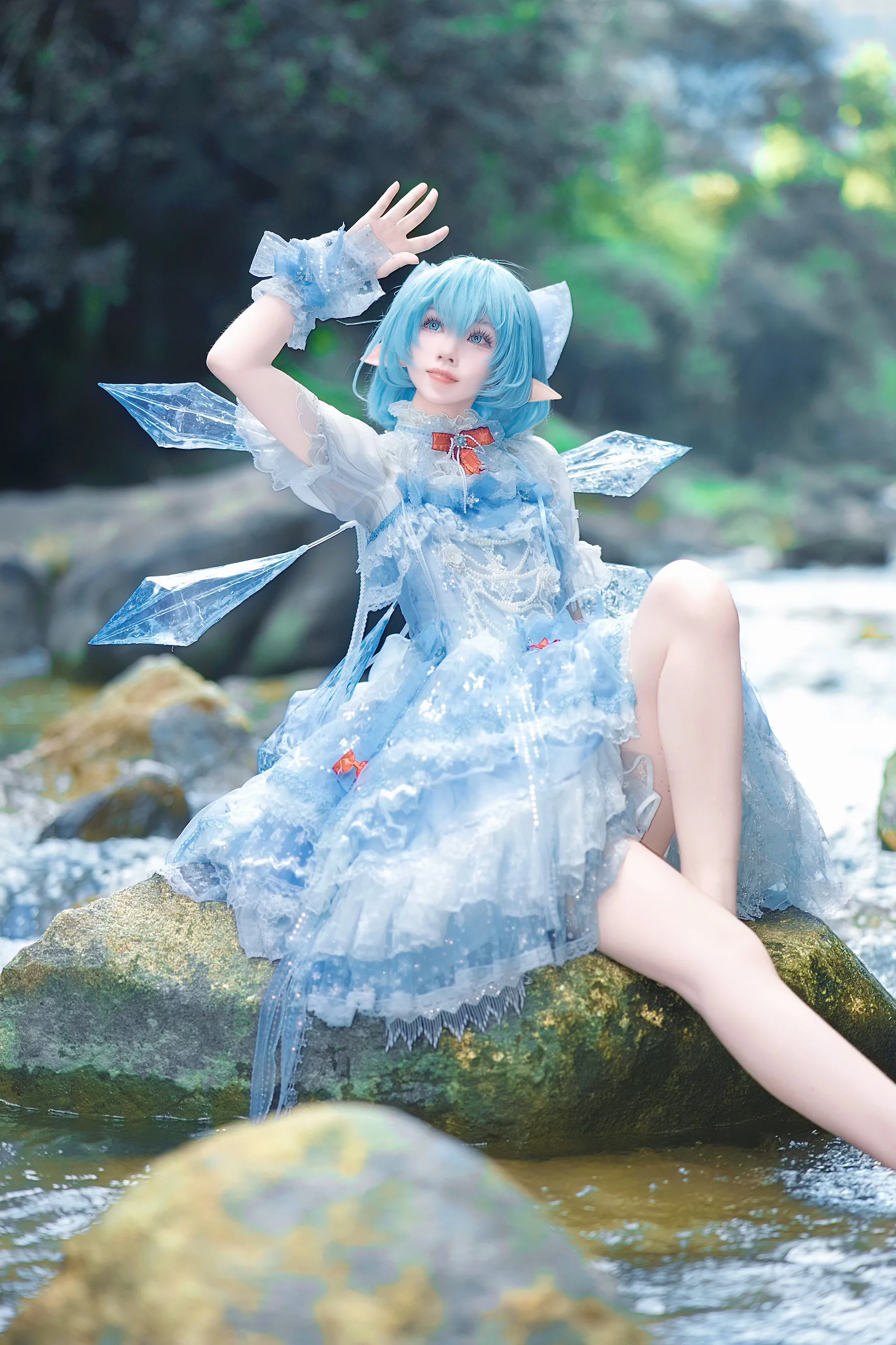 【琪露诺cos】东方Project的冰晶精灵正片 - 第 5 张