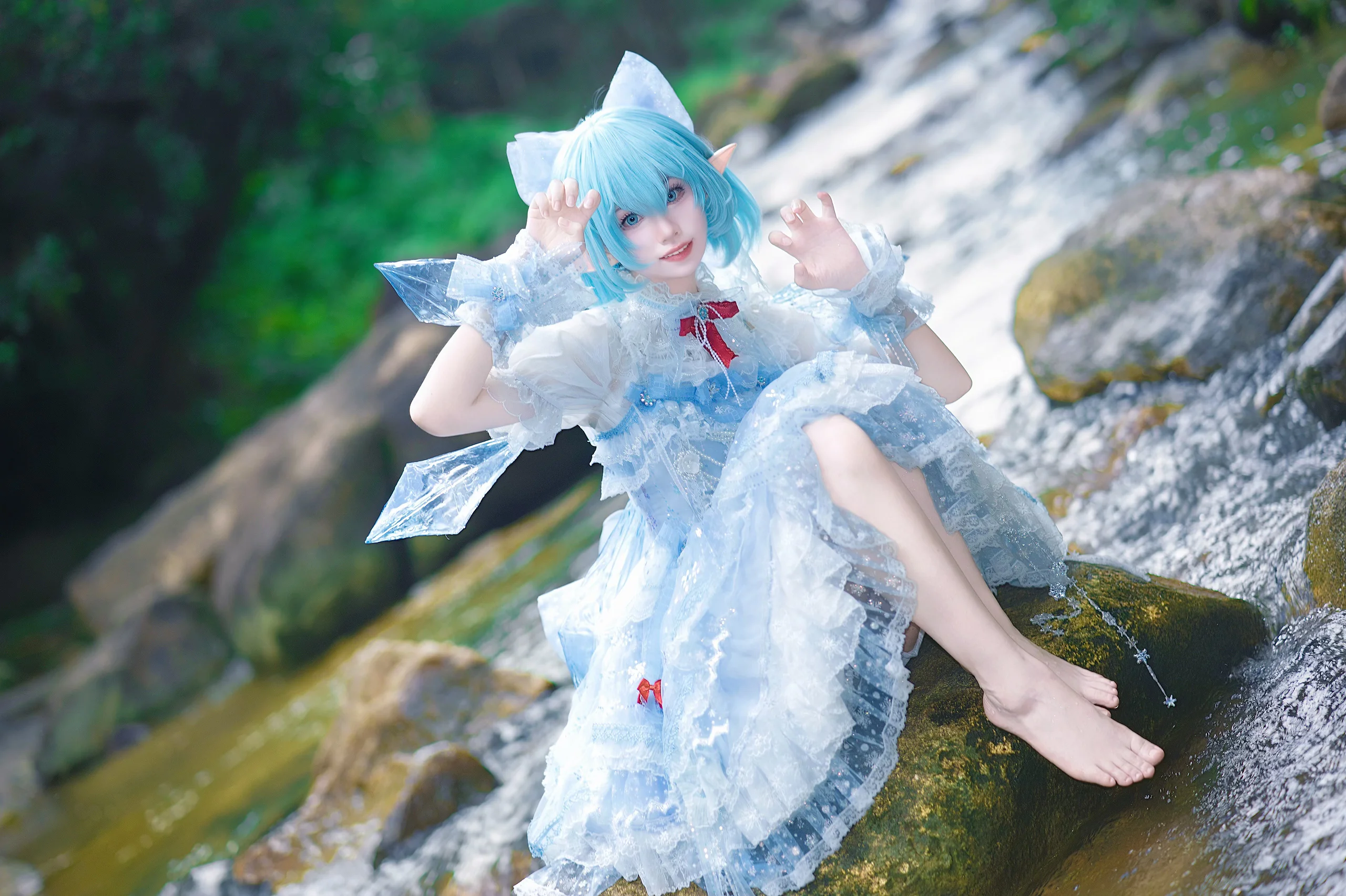 【琪露诺cos】东方Project的冰晶精灵正片 - 第 6 张