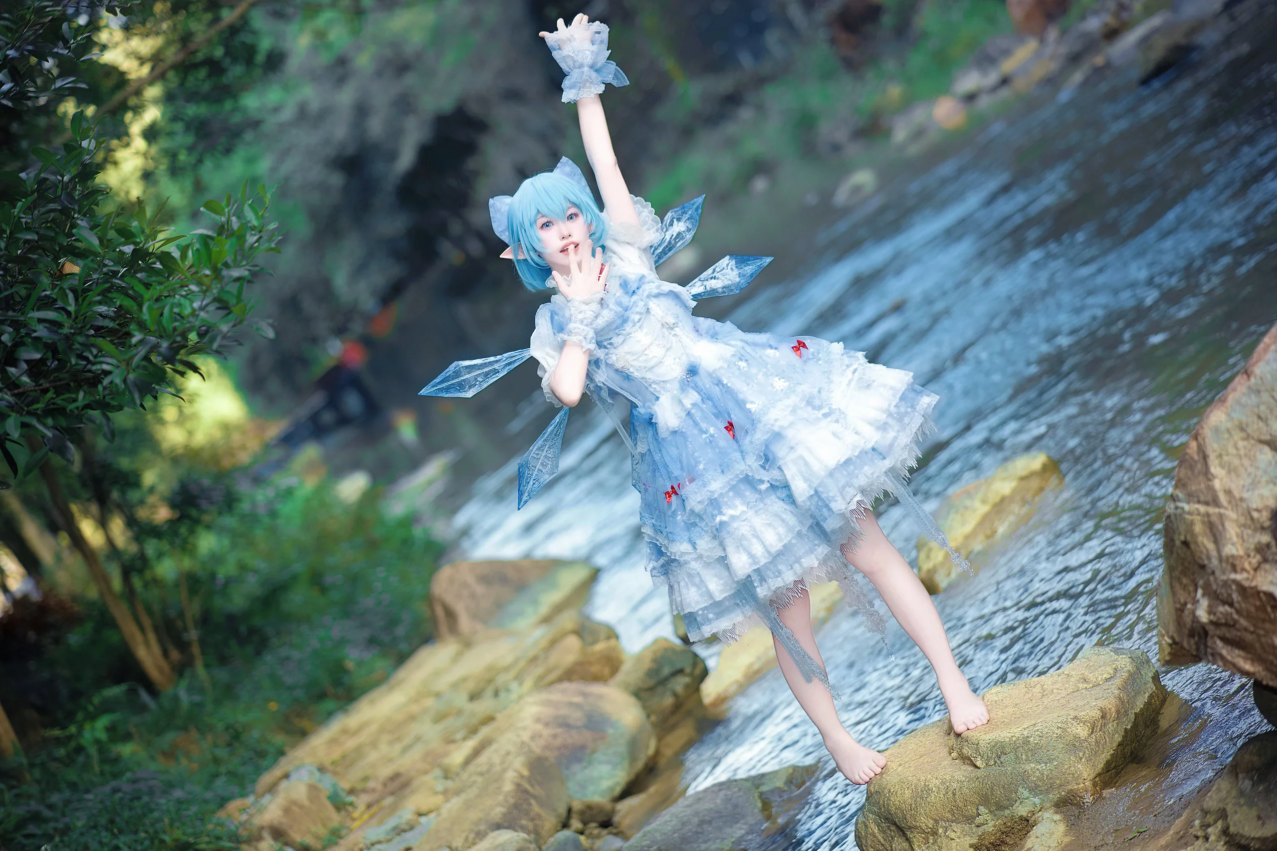 【琪露诺cos】东方Project的冰晶精灵正片 - 第 7 张