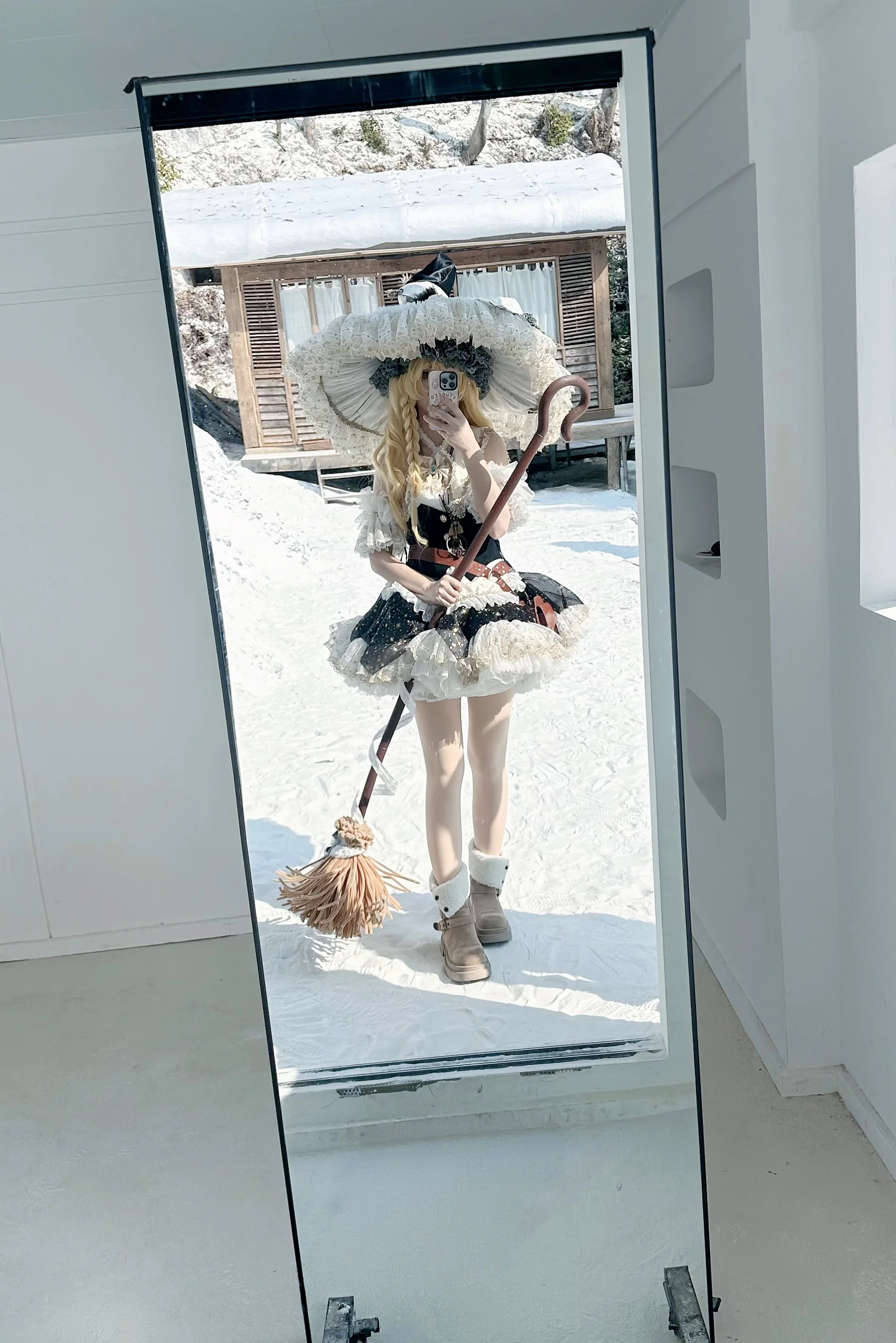 【魔理沙cos】東方project冬日雪景魔法使 - 第 2 張