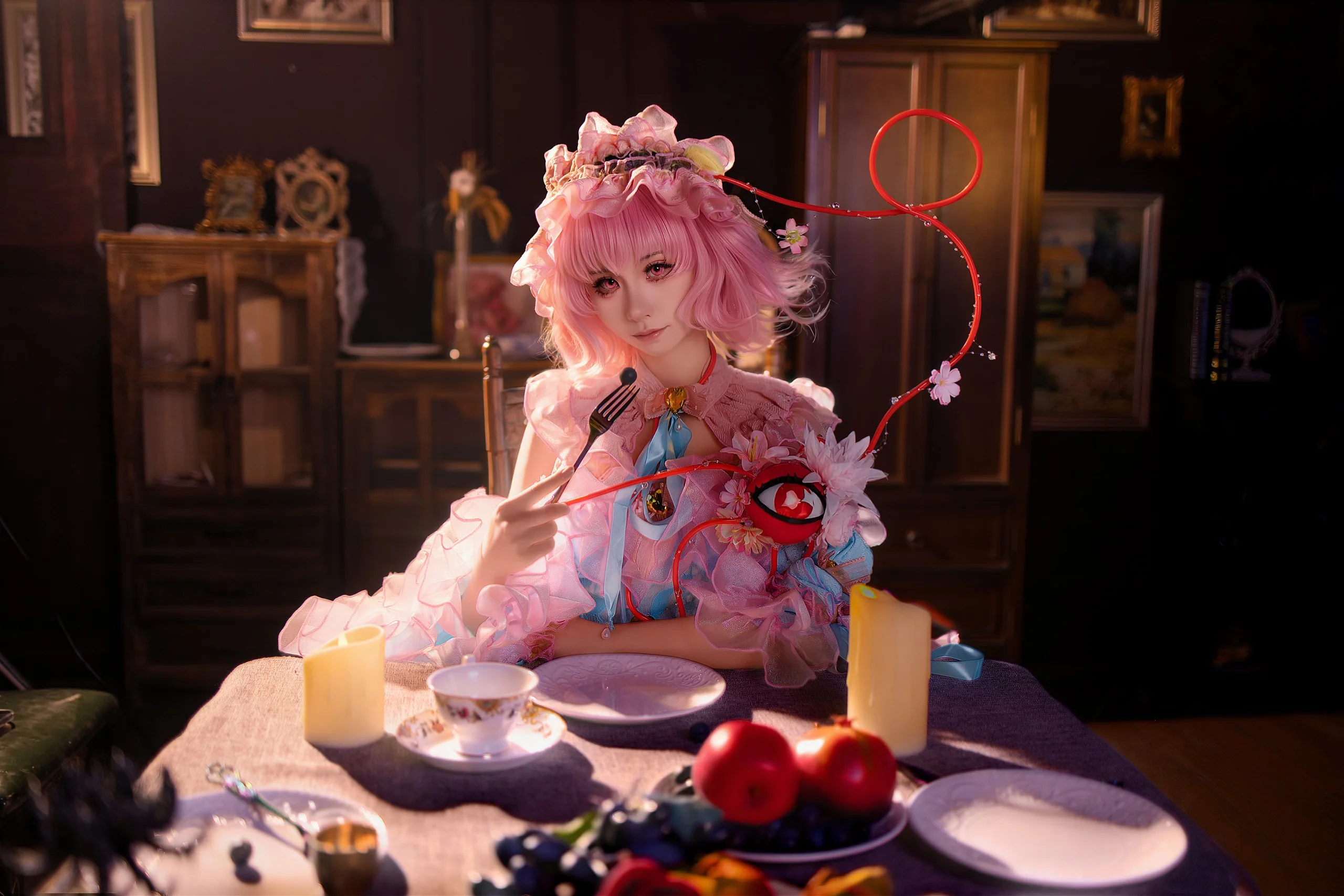 【古明地觉cos】东方Project二设的梦幻复古风尝试 - 第 9 张